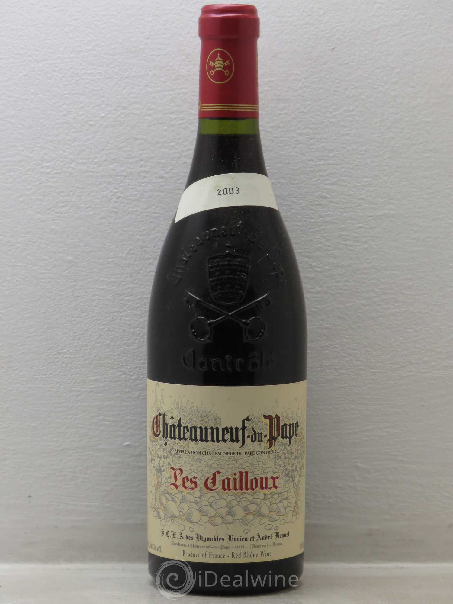 Châteauneuf-du-Pape Les Cailloux André Brunel 2003 - Lot de 1 bouteille - 0