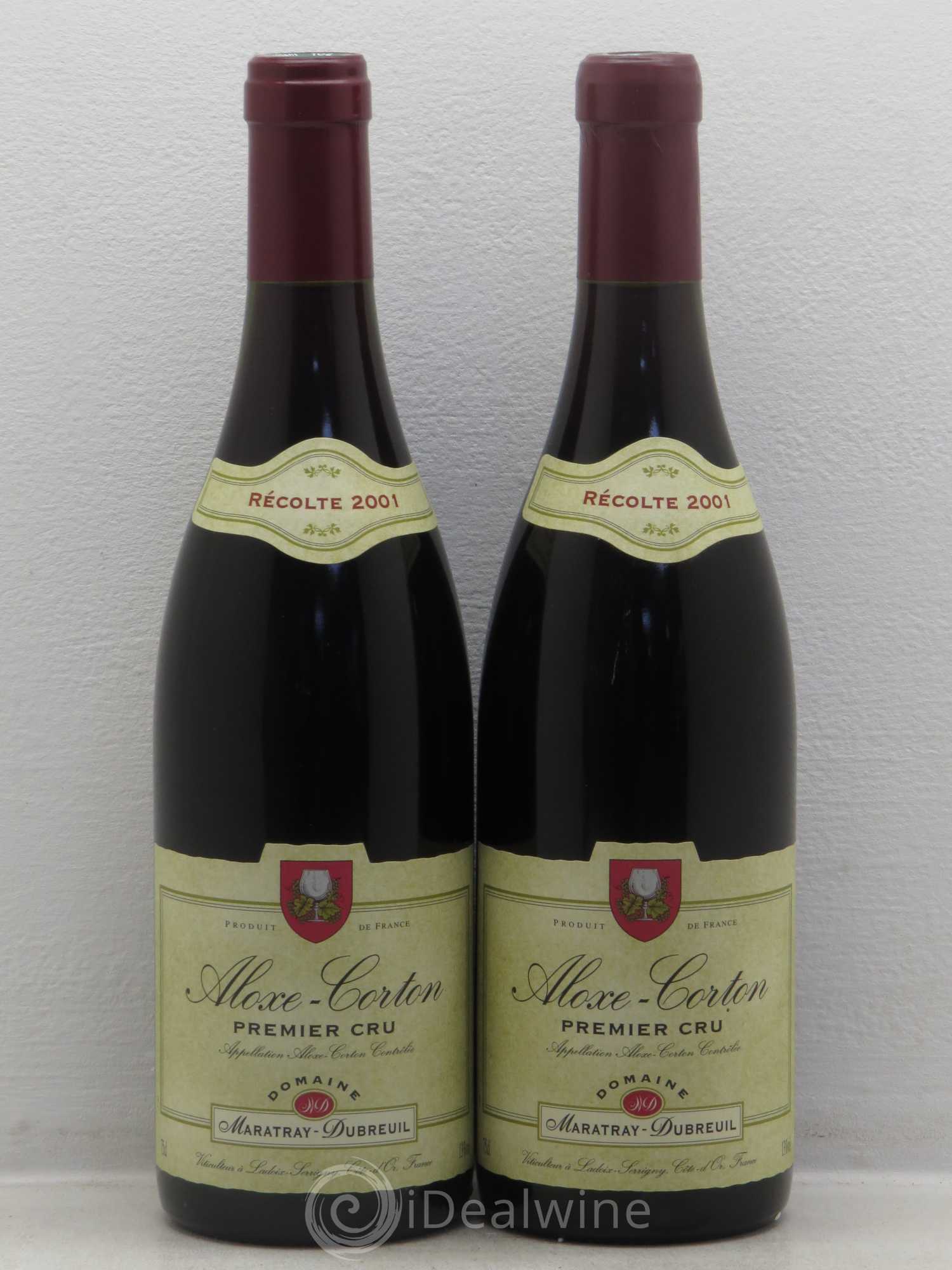 Aloxe-Corton Maratray-Dubreuil 2001 - Posten von 2 Flaschen - 0