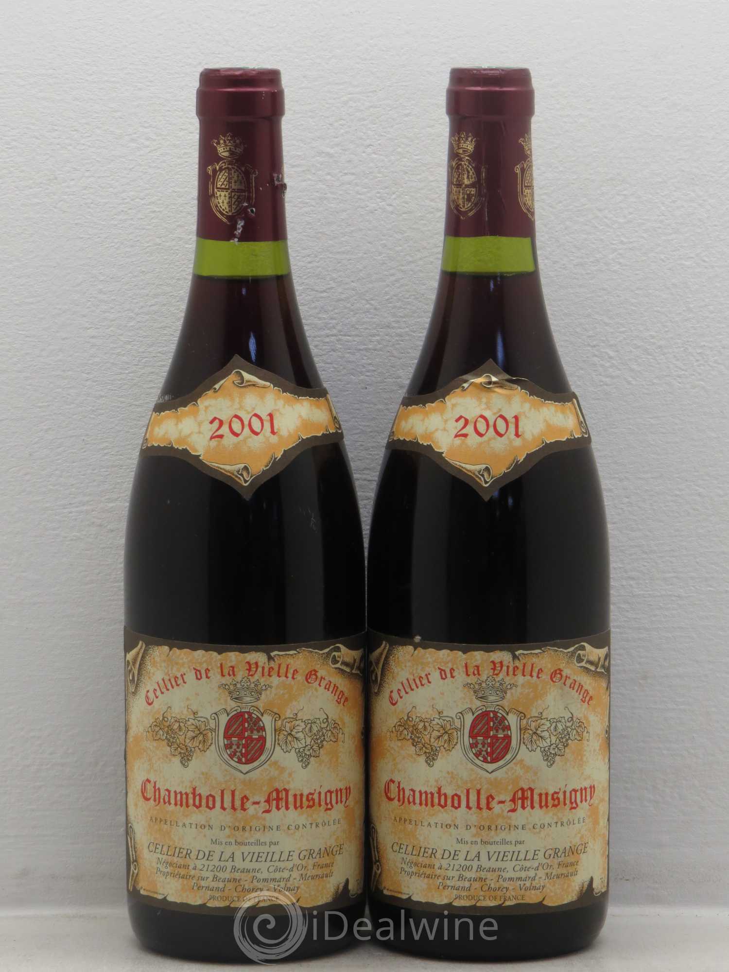 Chambolle-Musigny Cellier de la Vieille Grange 2001 - Posten von 2 Flaschen - 0