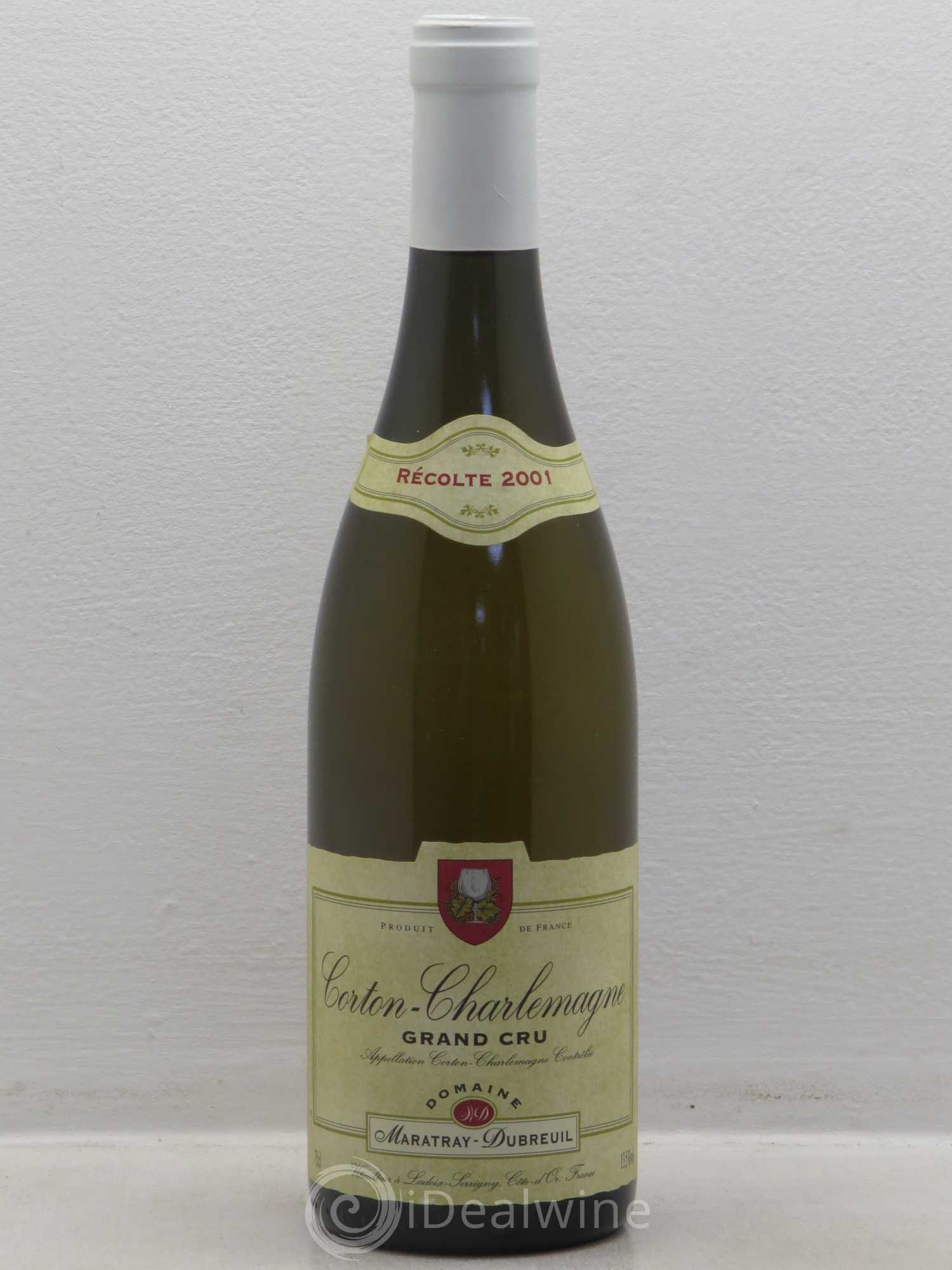 Corton-Charlemagne Grand Cru Maratray-Dubreuil 2001 - Lotto di 1 bottiglia - 0