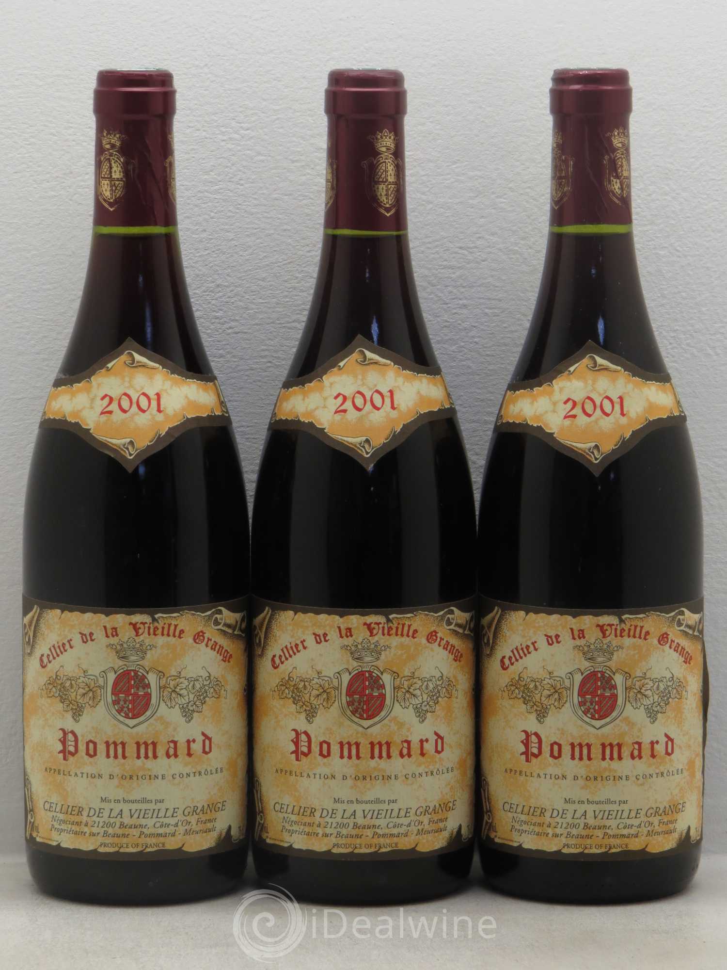 Pommard Cellier de la Vieille Grange 2001 - Lot de 3 bouteilles - 0