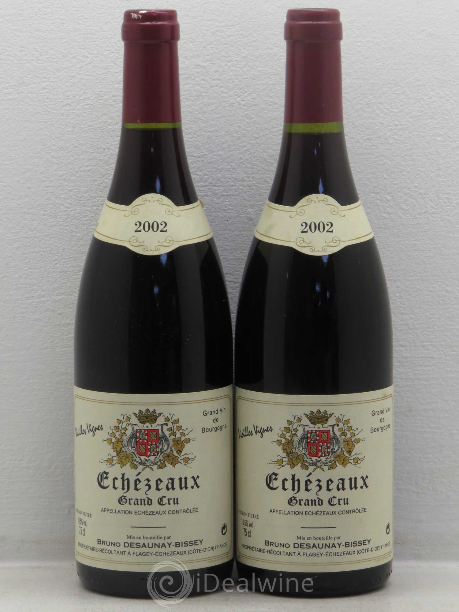Echezeaux Grand Cru Vieilles Vignes - Desaunay-Bissey 2002 - Posten von 2 Flaschen - 0