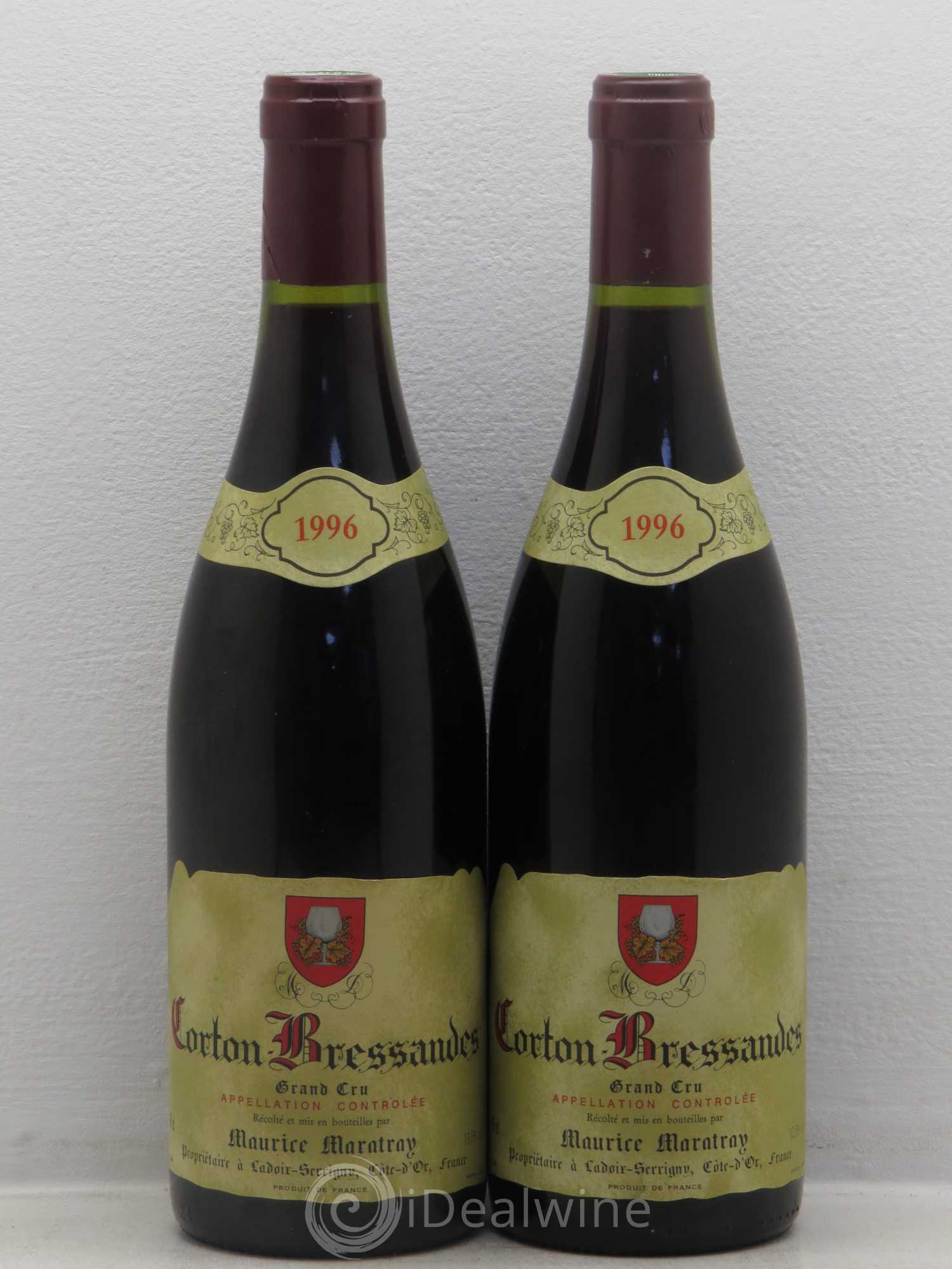 Corton Grand Cru Bressandes - Maurice Maratray 1996 - Posten von 2 Flaschen - 0