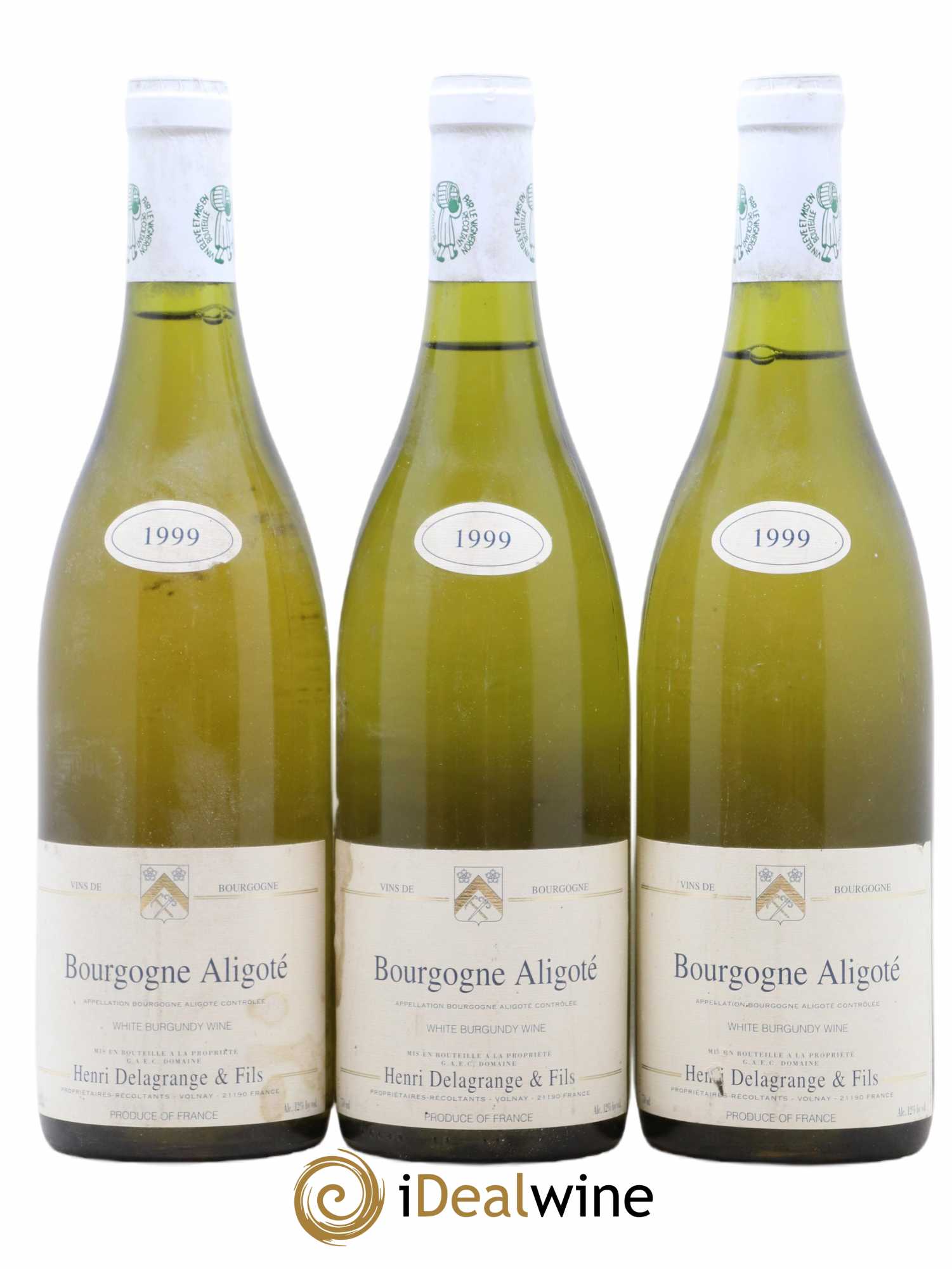 Bourgogne Aligoté Domaine Delagrange (no reserve) 1999 - Lot of 3 bottles - 0