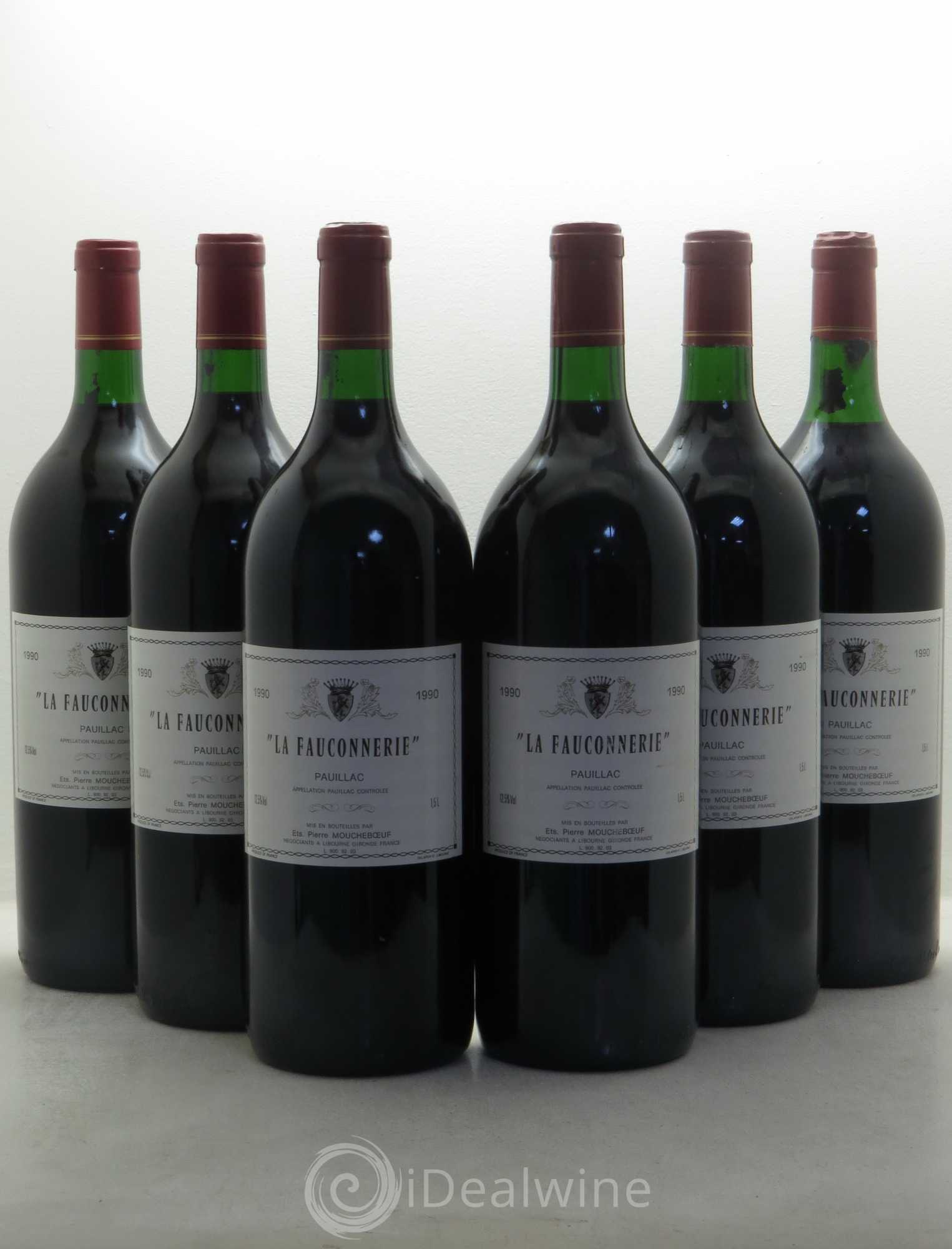 Pauillac Château La Fauconnerie 1990 - Posten von 6 Magnum - 0