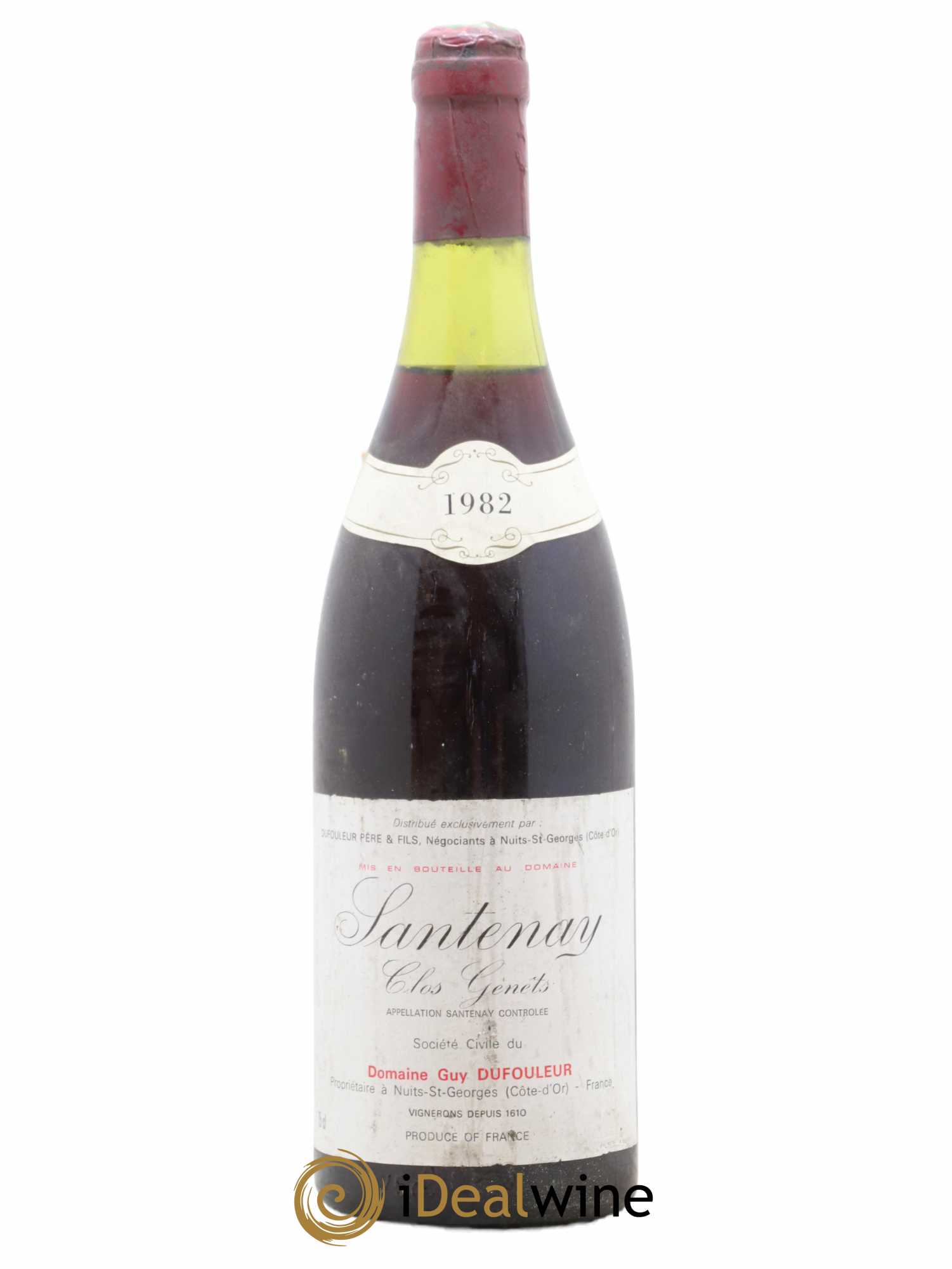 Santenay Clos Genêts Guy Dufouleur 1982 - Lot of 1 bottle - 0