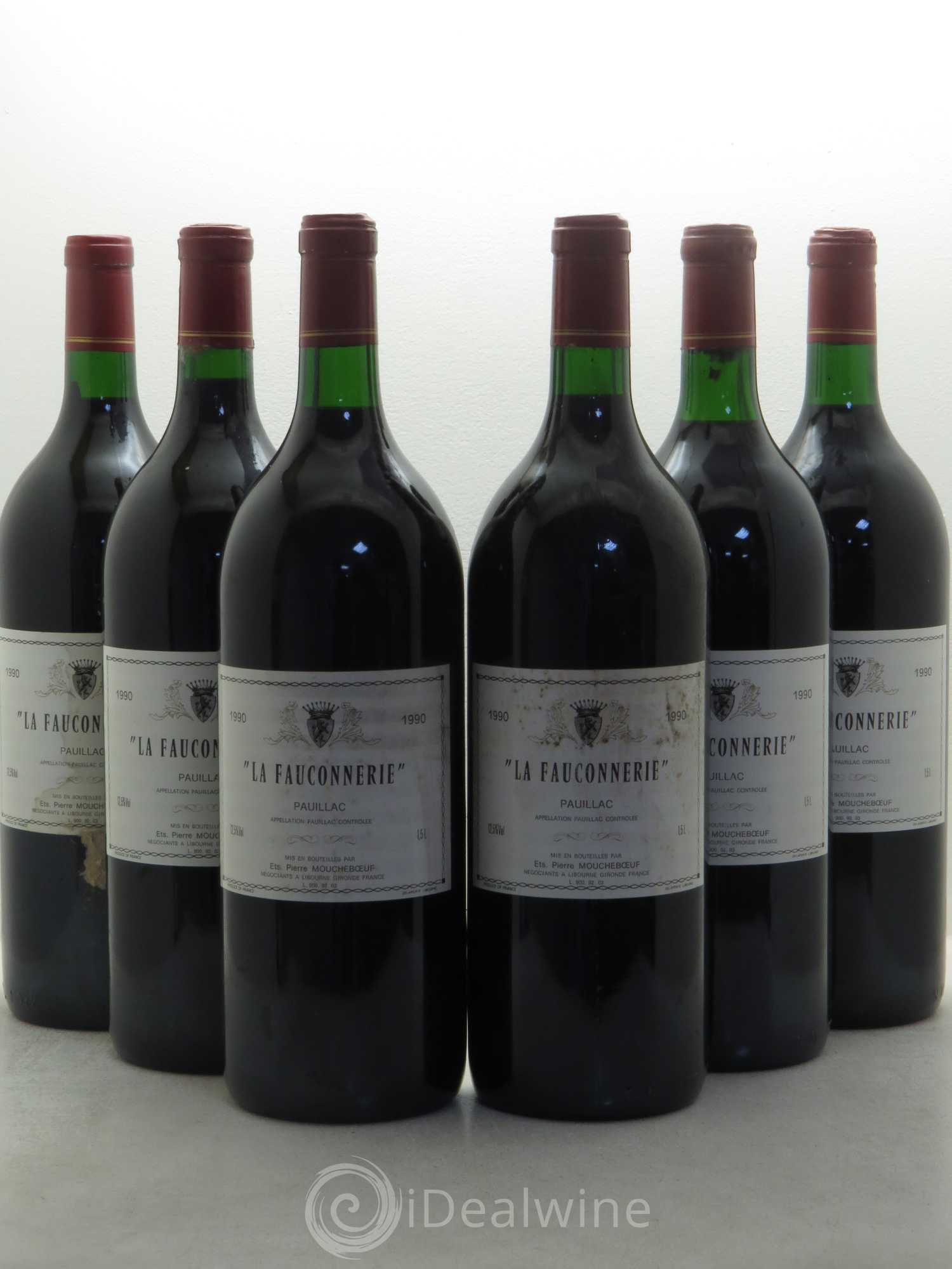Pauillac Château La Fauconnerie 1990 - Posten von 6 Magnum - 0