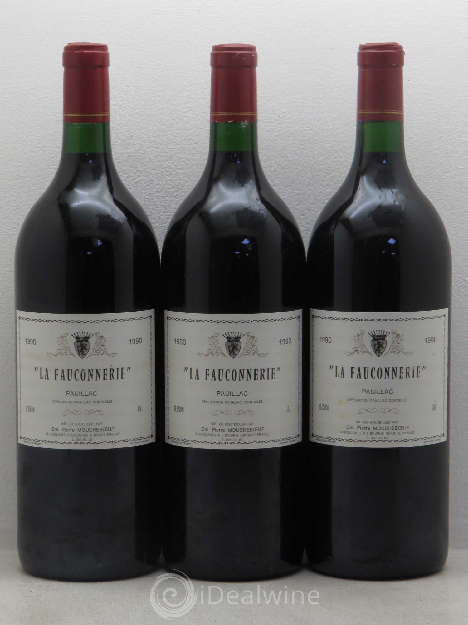 Pauillac Château La Fauconnerie 1990 - Posten von 3 Magnum - 0