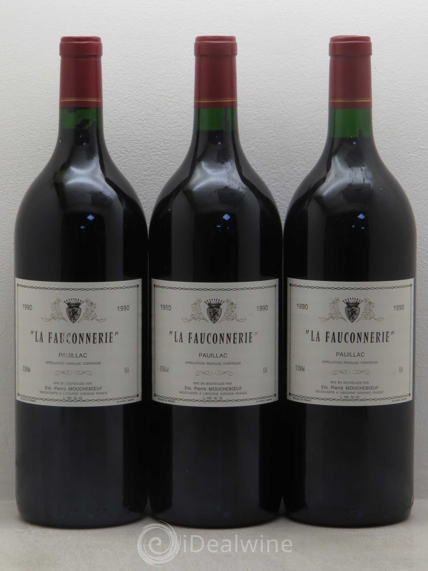 Pauillac Château La Fauconnerie 1990 - Posten von 3 Magnum - 0