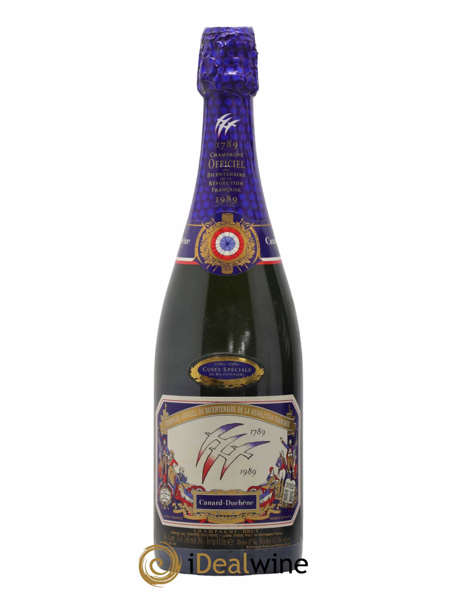 Champagne Cuvée spéciale du Bicentenaire de la Revolution Francaise Canard-Duchêne 1989 - Lot de 1 bouteille - 1