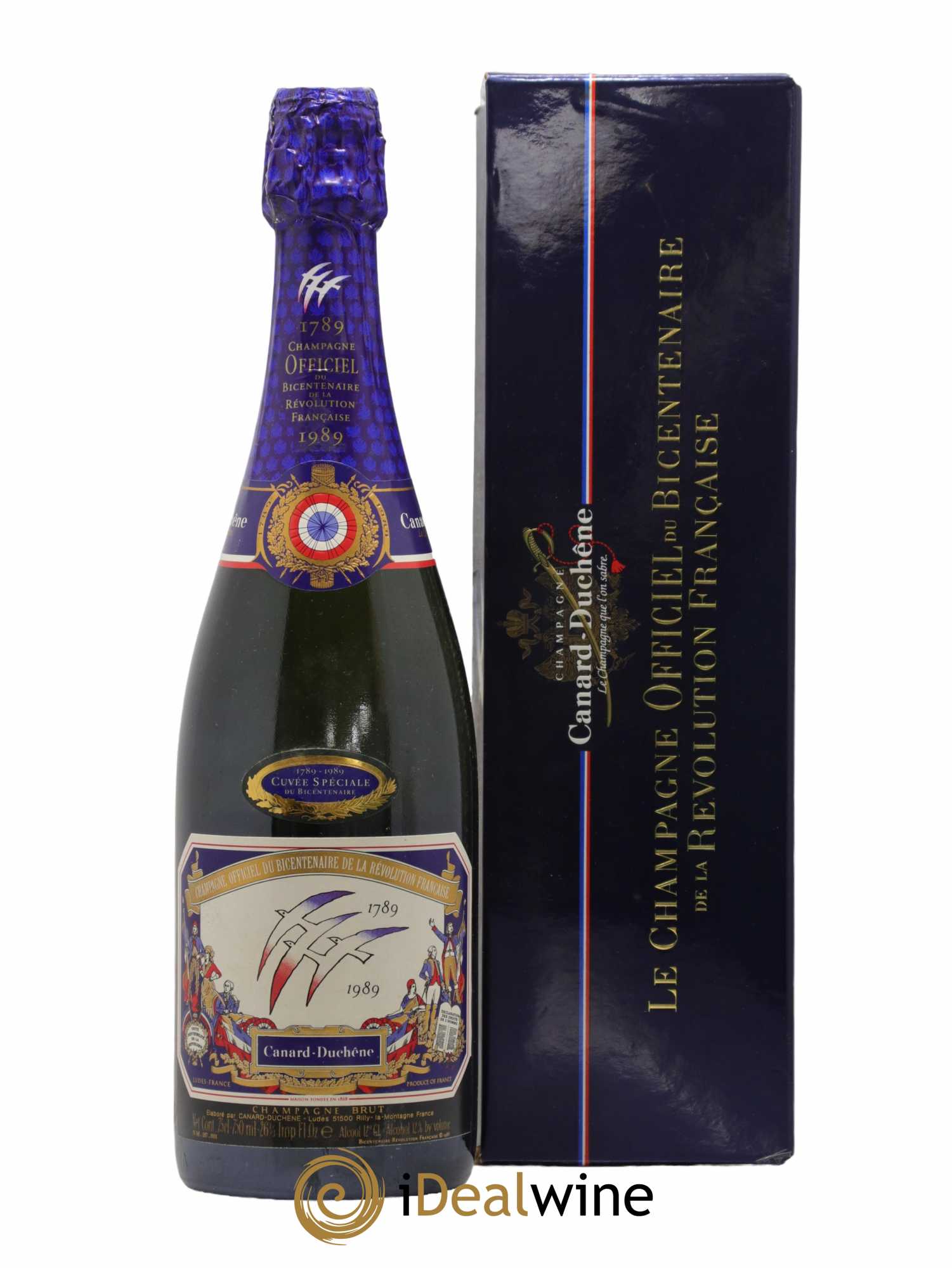 Champagne Cuvée spéciale du Bicentenaire de la Revolution Francaise Canard-Duchêne 1989 - Lot de 1 bouteille - 0