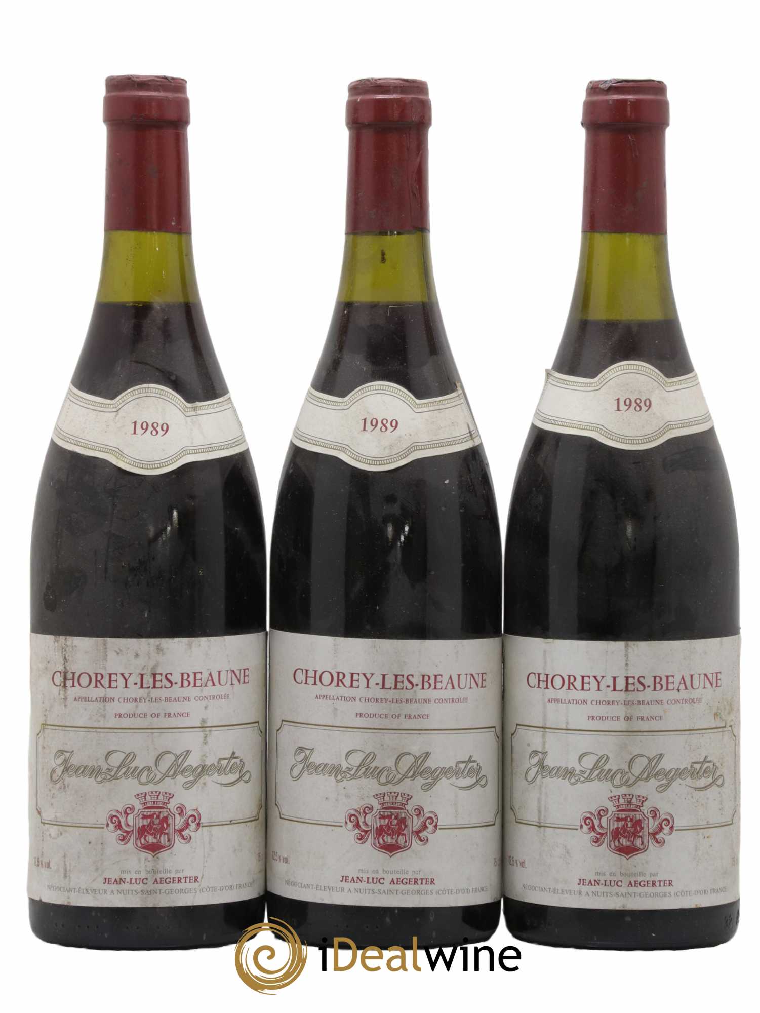 Chorey-lès-Beaune Jean-Luc Aegerter 1989 - Lot de 3 bouteilles - 0