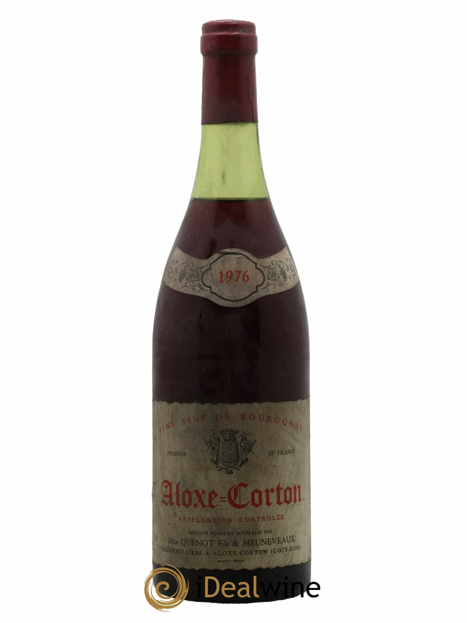 Aloxe-Corton Quenot Fils Et Meuneveaux 1976 - Lot de 1 bouteille - 0