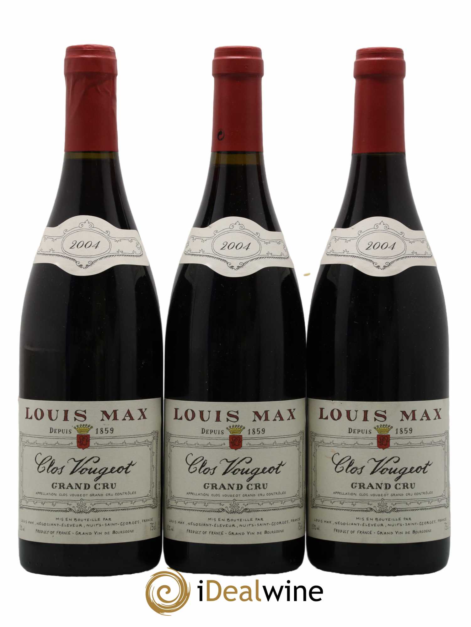 Clos de Vougeot Grand Cru Louis Max 2004 - Lot de 3 bouteilles - 0