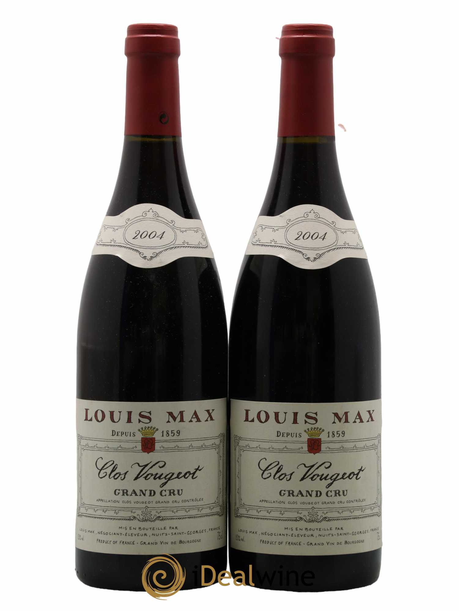 Clos de Vougeot Grand Cru Louis Max 2004 - Lot de 2 bouteilles - 0