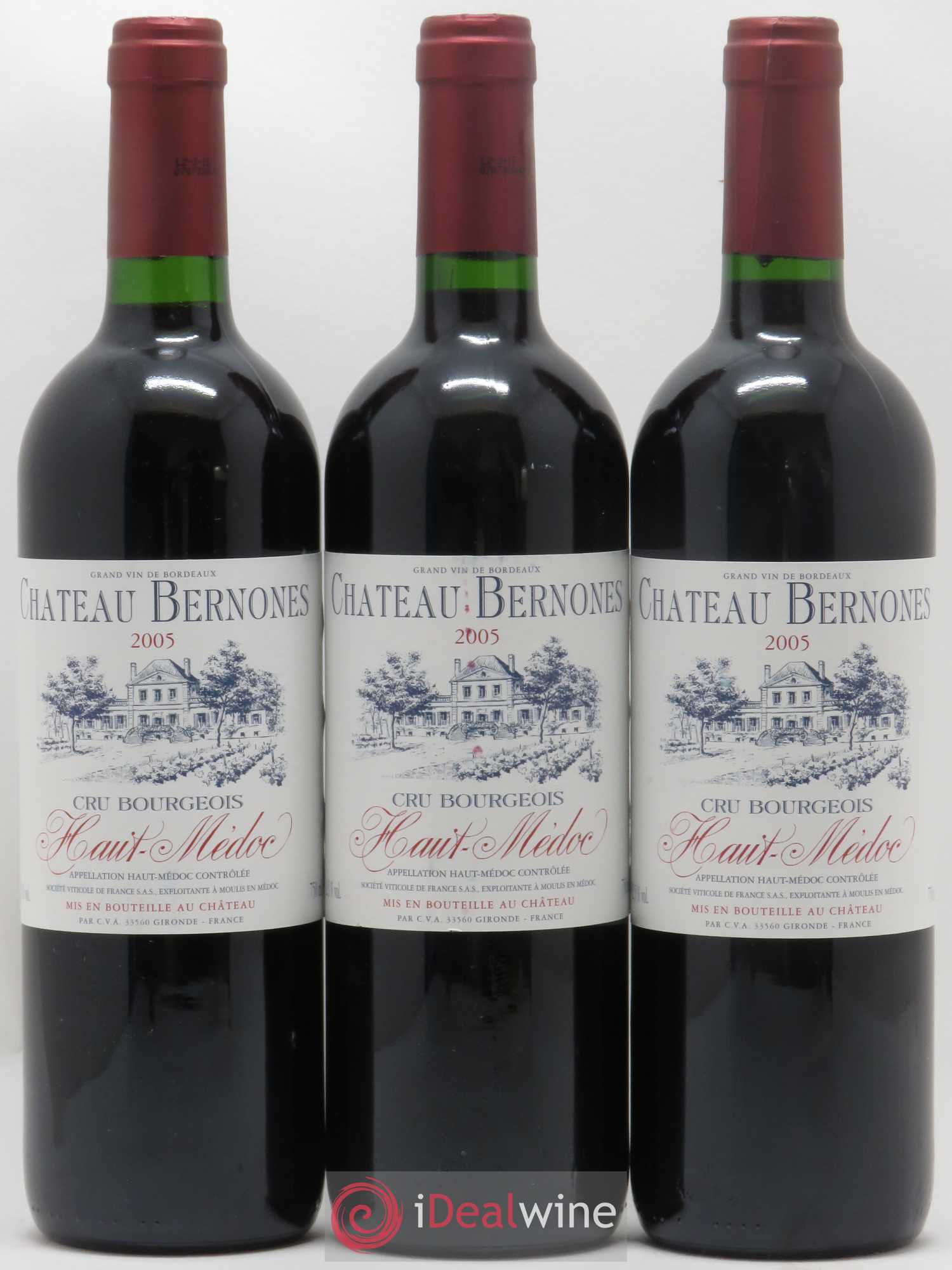Haut Médoc Château Bernones (sans prix de réserve) 2005 - Posten von 6 Flaschen - 2