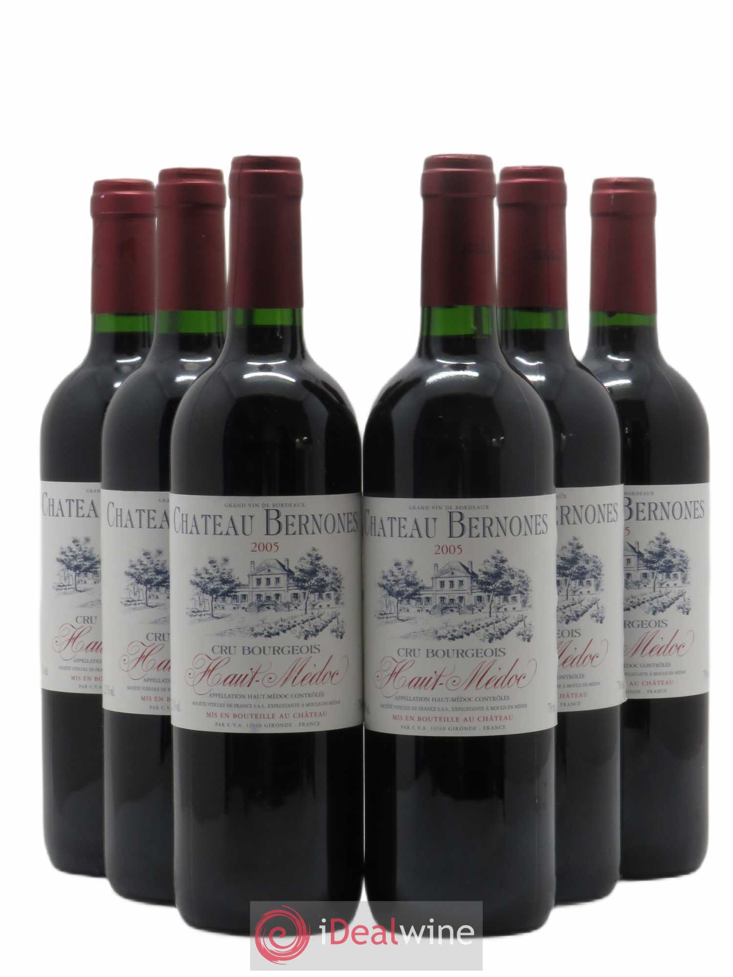 Haut Médoc Château Bernones (sans prix de réserve) 2005 - Posten von 6 Flaschen - 0