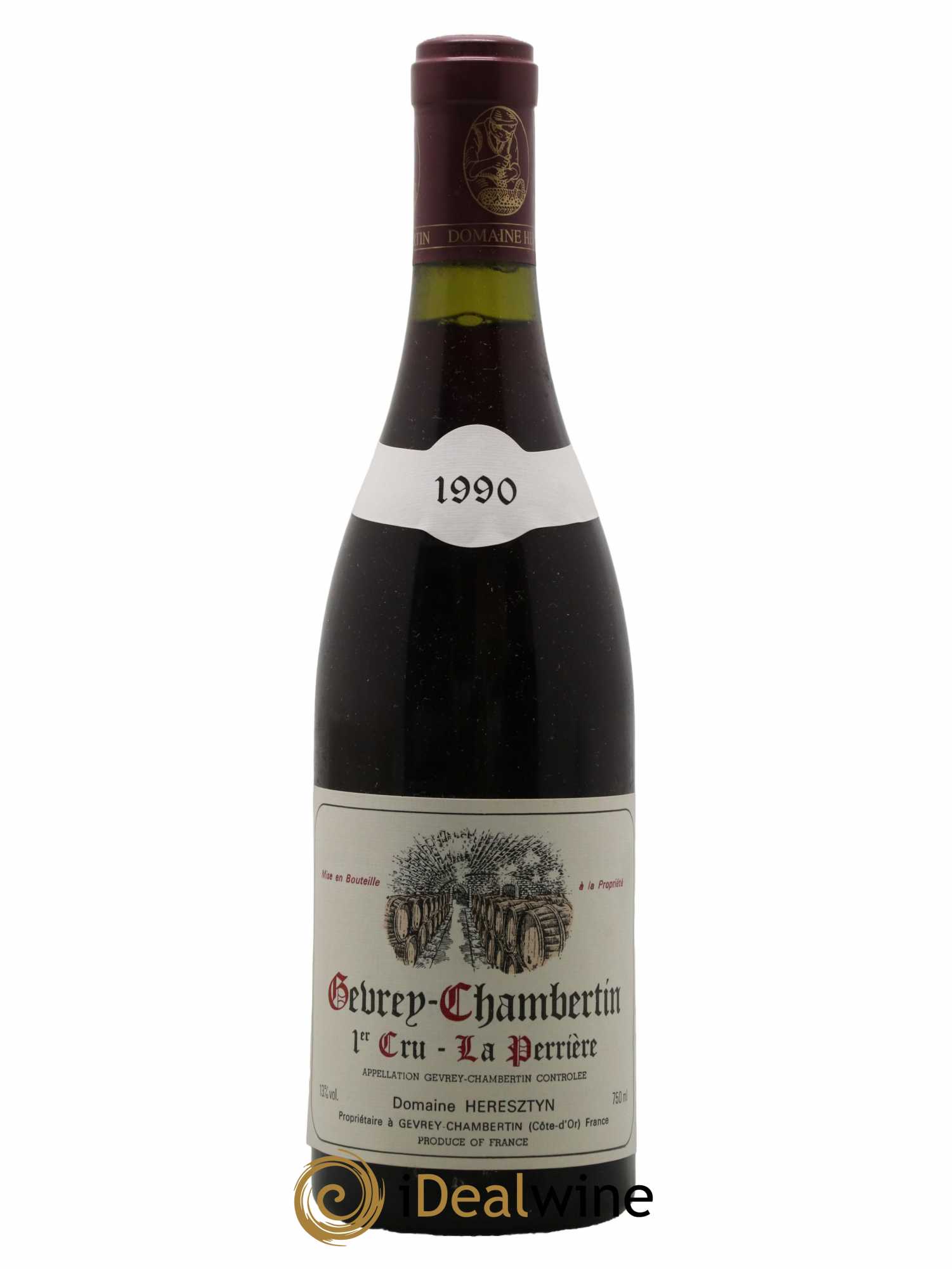 Gevrey-Chambertin 1er Cru La Perriere Heresztyn 1990 - Lot de 1 bouteille - 0