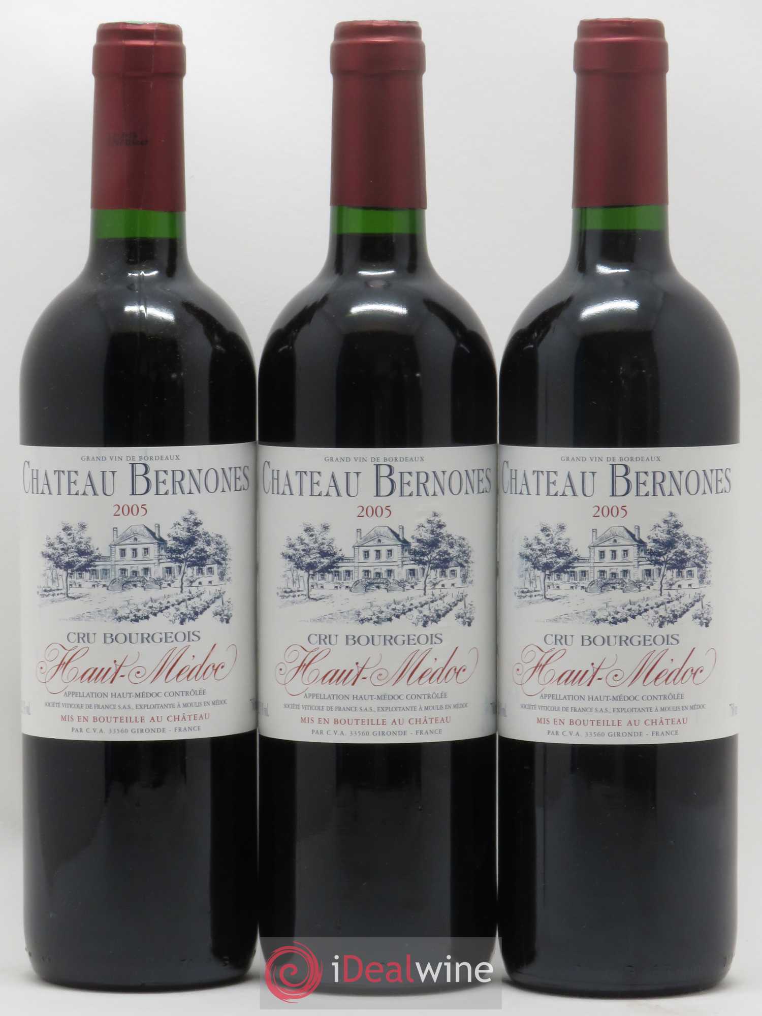 Haut Médoc Château Bernones (sans prix de réserve) 2005 - Posten von 6 Flaschen - 2