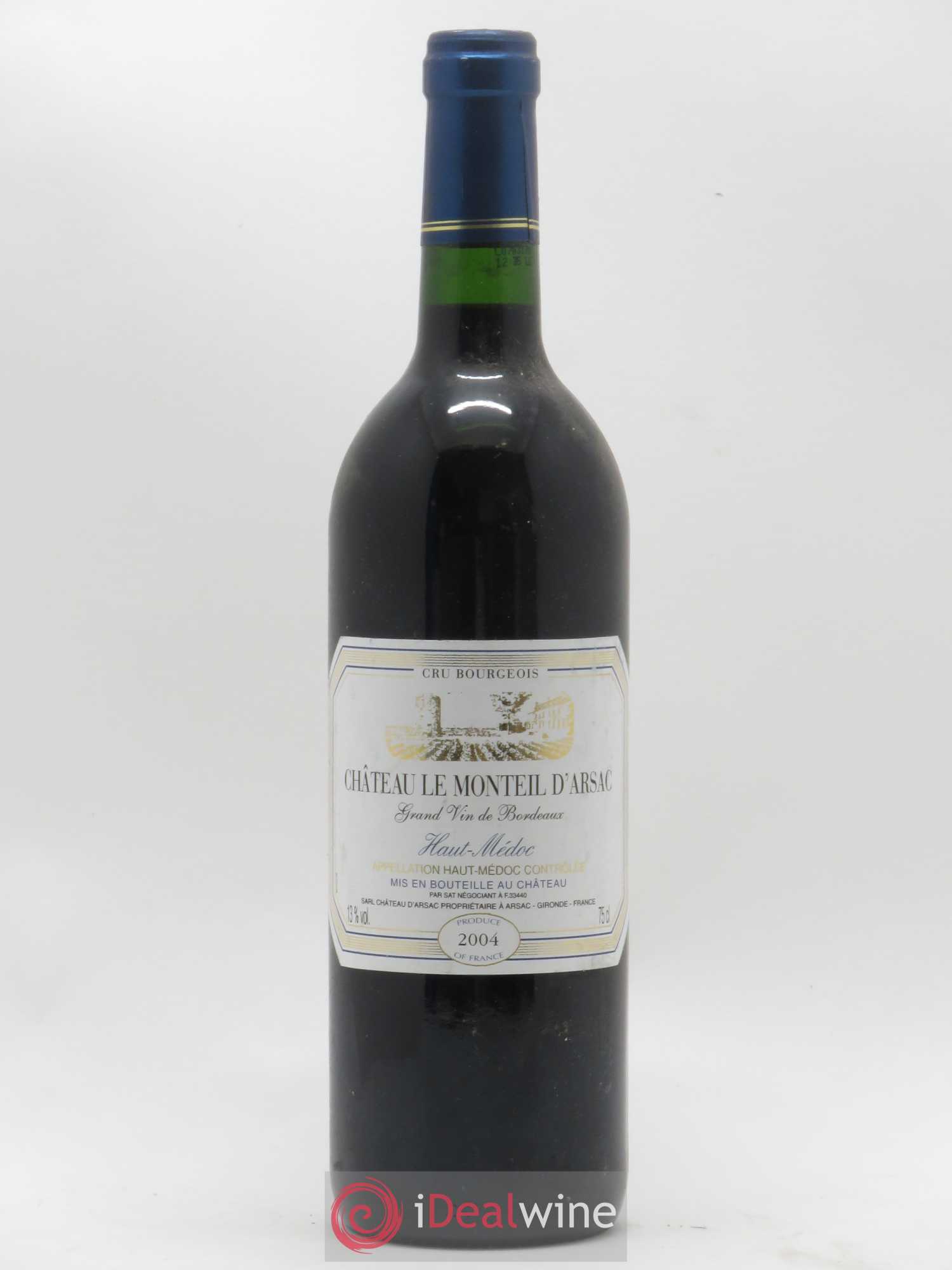 Haut Médoc Château Le Monteil d'Arsac (sans prix de réserve) 2004 - Posten von 1 Flasche - 0