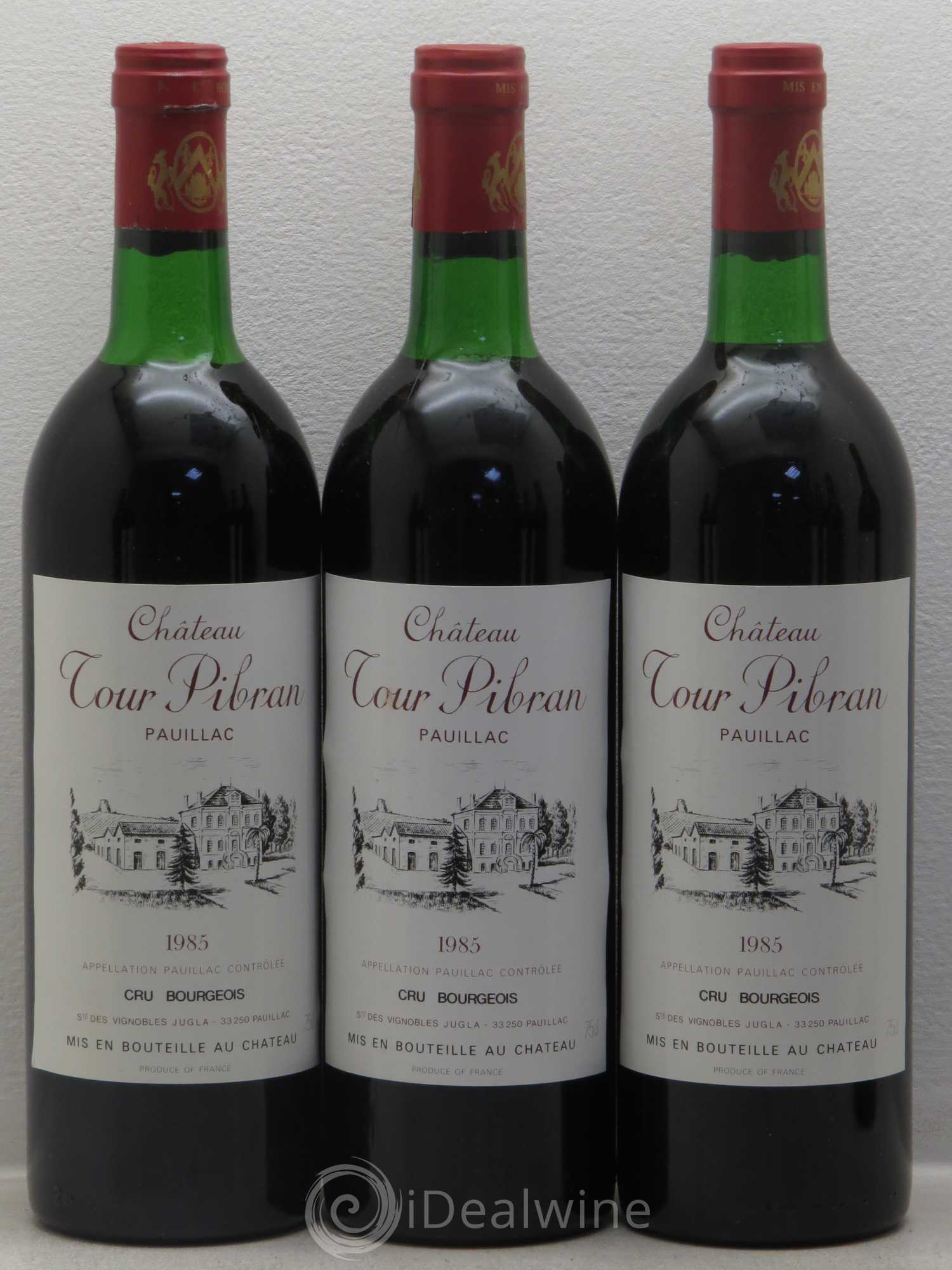 Château Tour Pibran Cru Bourgeois 1985 - Lot de 12 bouteilles - 2