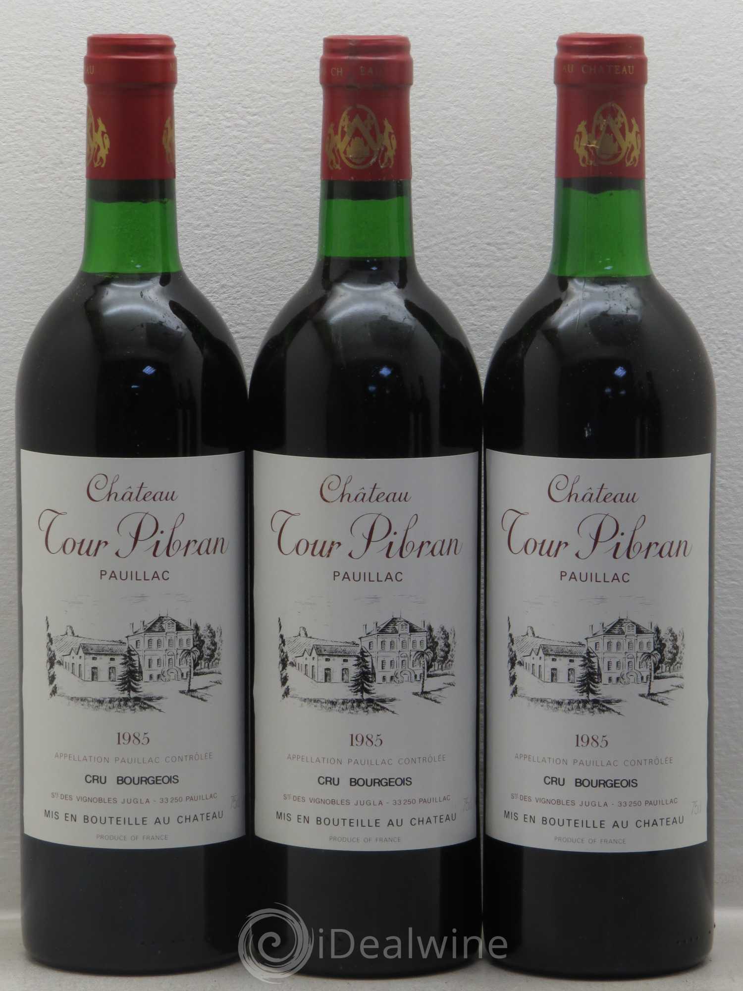 Château Tour Pibran Cru Bourgeois 1985 - Lot de 12 bouteilles - 3