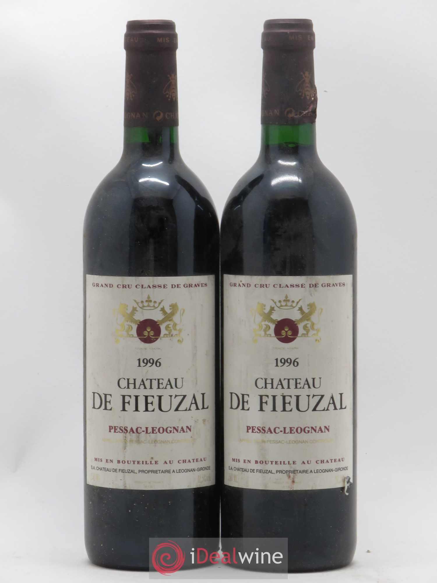 Château de Fieuzal Cru Classé de Graves 1996 - Lot de 2 bouteilles - 0