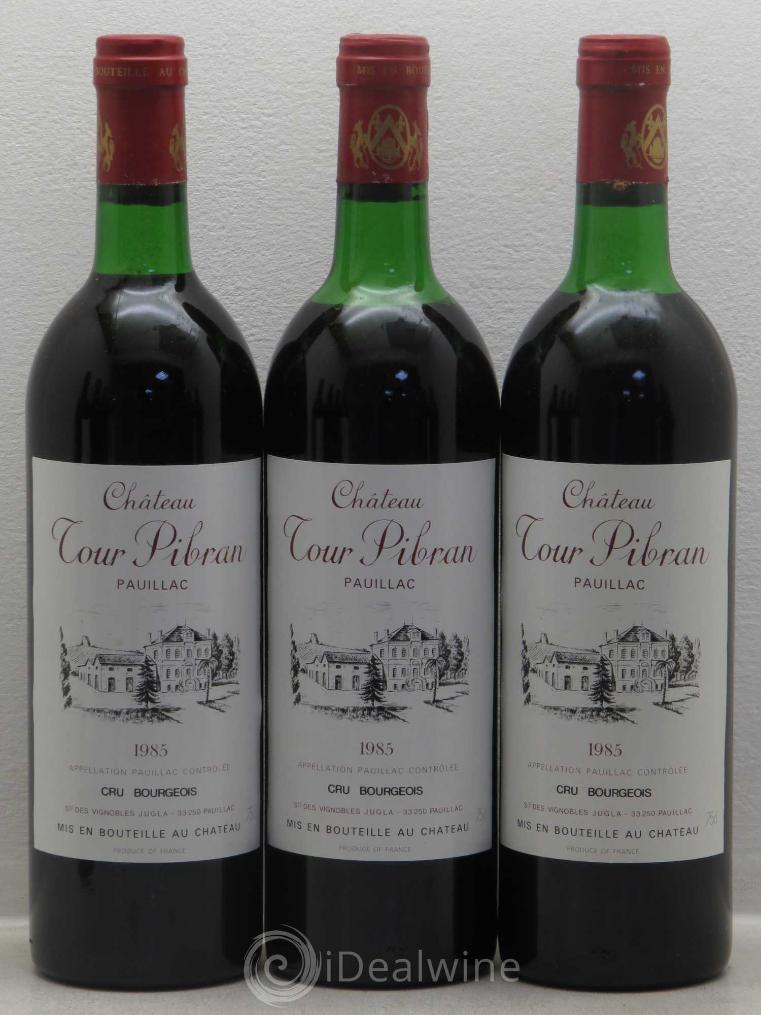 Château Tour Pibran Cru Bourgeois 1985 - Lot de 12 bouteilles - 2