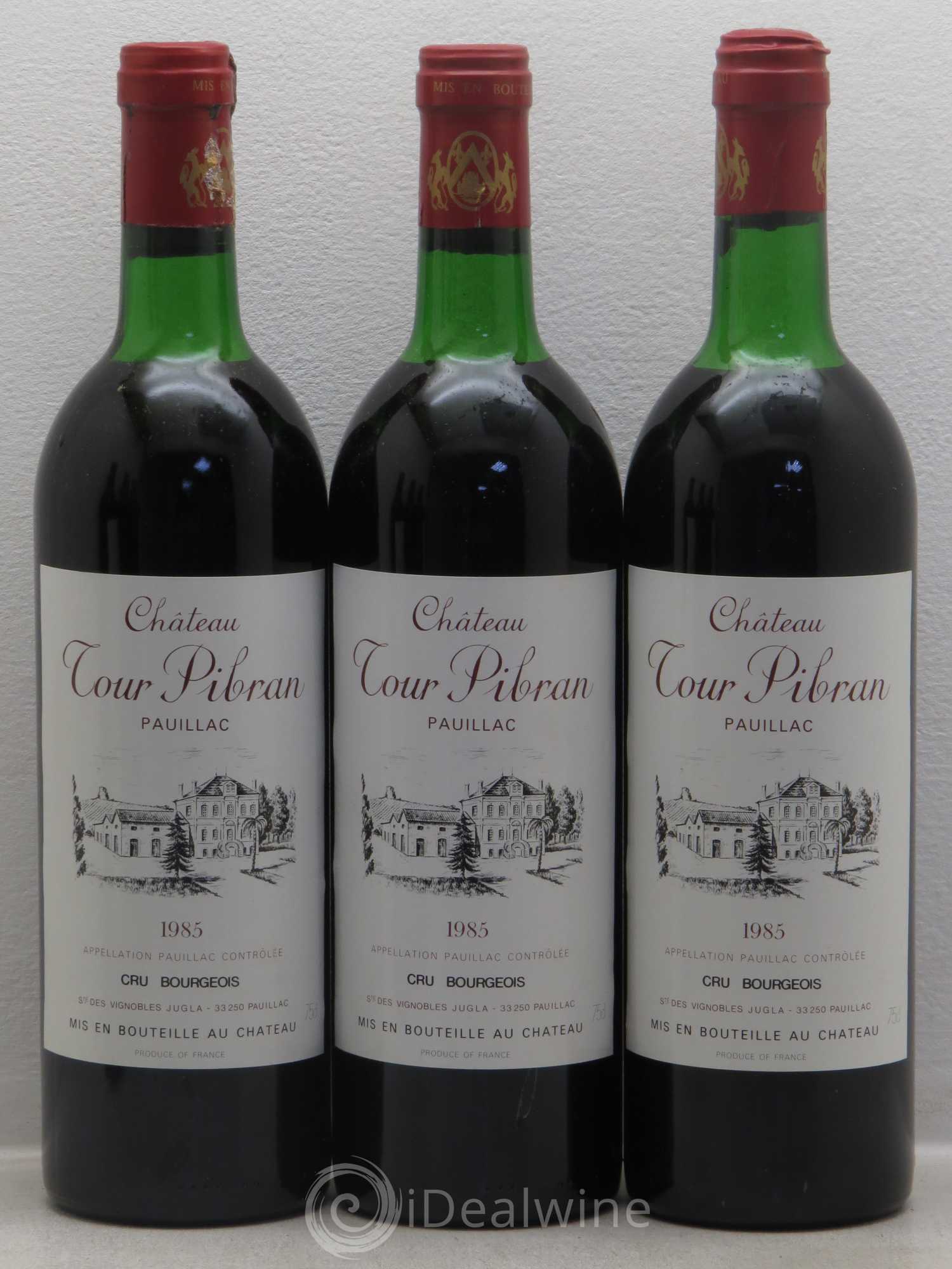 Château Tour Pibran Cru Bourgeois 1985 - Lot de 12 bouteilles - 3
