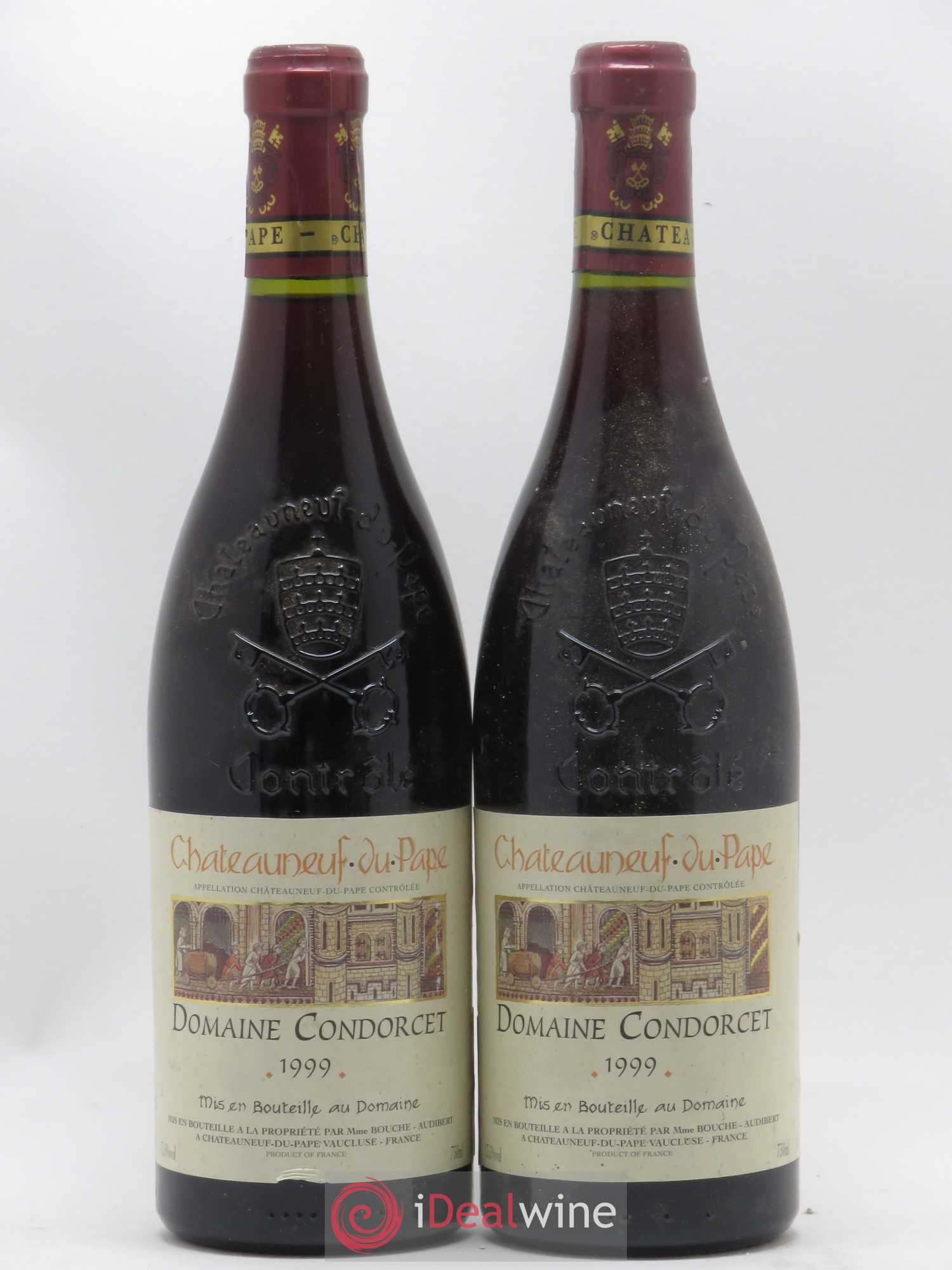 Châteauneuf-du-Pape Domaine Condorcet 1999 - Lot de 2 bouteilles - 0