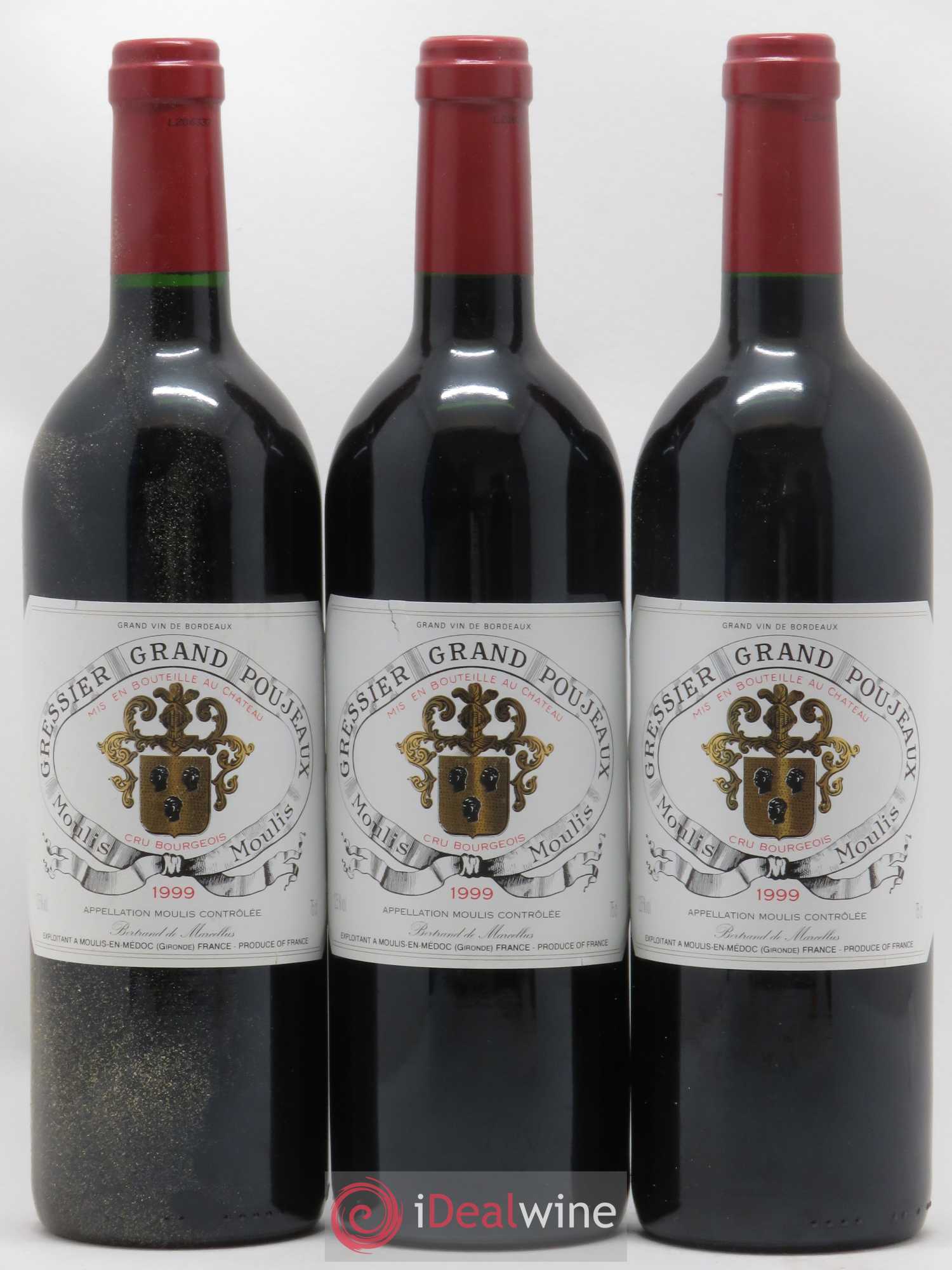 Château Gressier Grand Poujeaux Cru Bourgeois 1999 - Lot de 12 bouteilles - 4