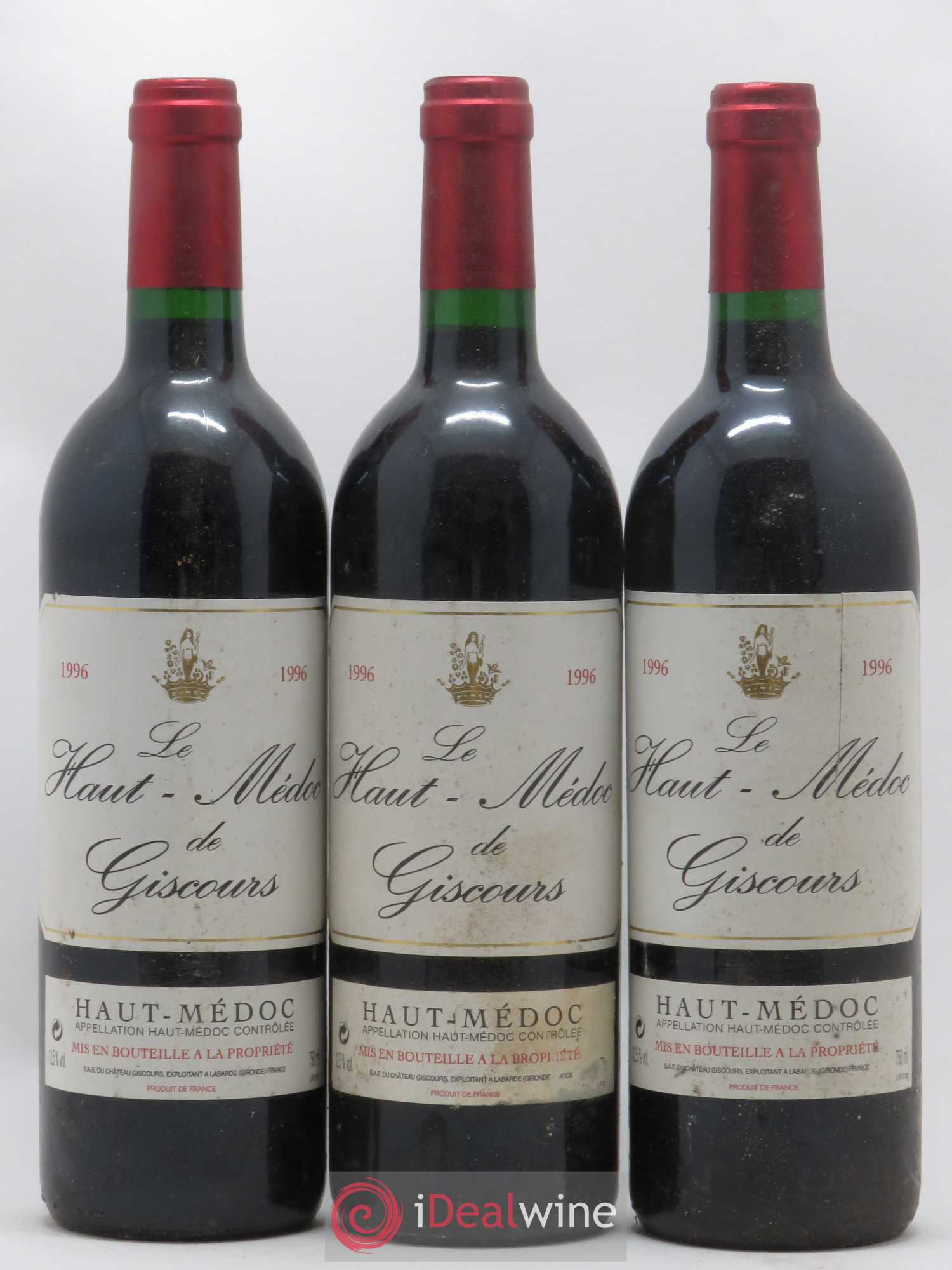 Haut-Médoc de Giscours 1996 - Lot de 3 bouteilles - 0
