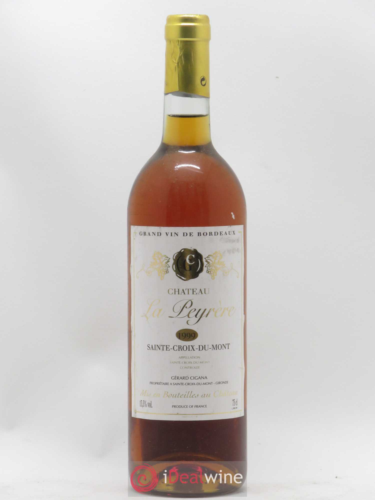 Sainte-Croix-du-Mont Château La Peyrere (sans prix de réserve) 1999 - Posten von 1 Flasche - 0