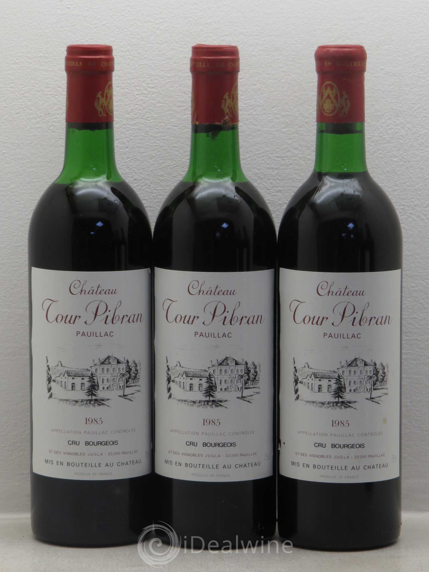 Château Tour Pibran Cru Bourgeois 1985 - Lot de 6 bouteilles - 1