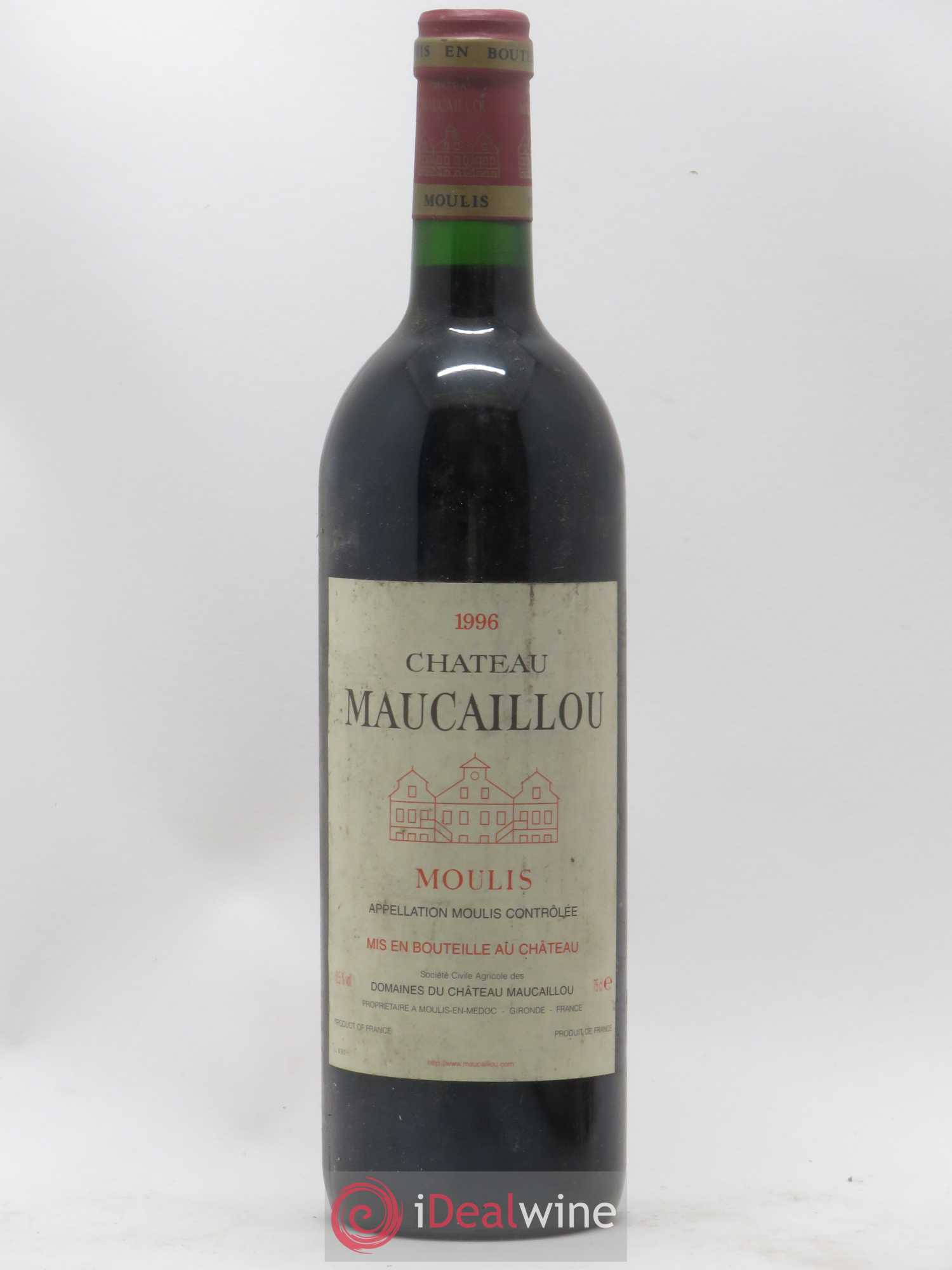 Château Maucaillou 1996 - Lot de 1 bouteille - 0