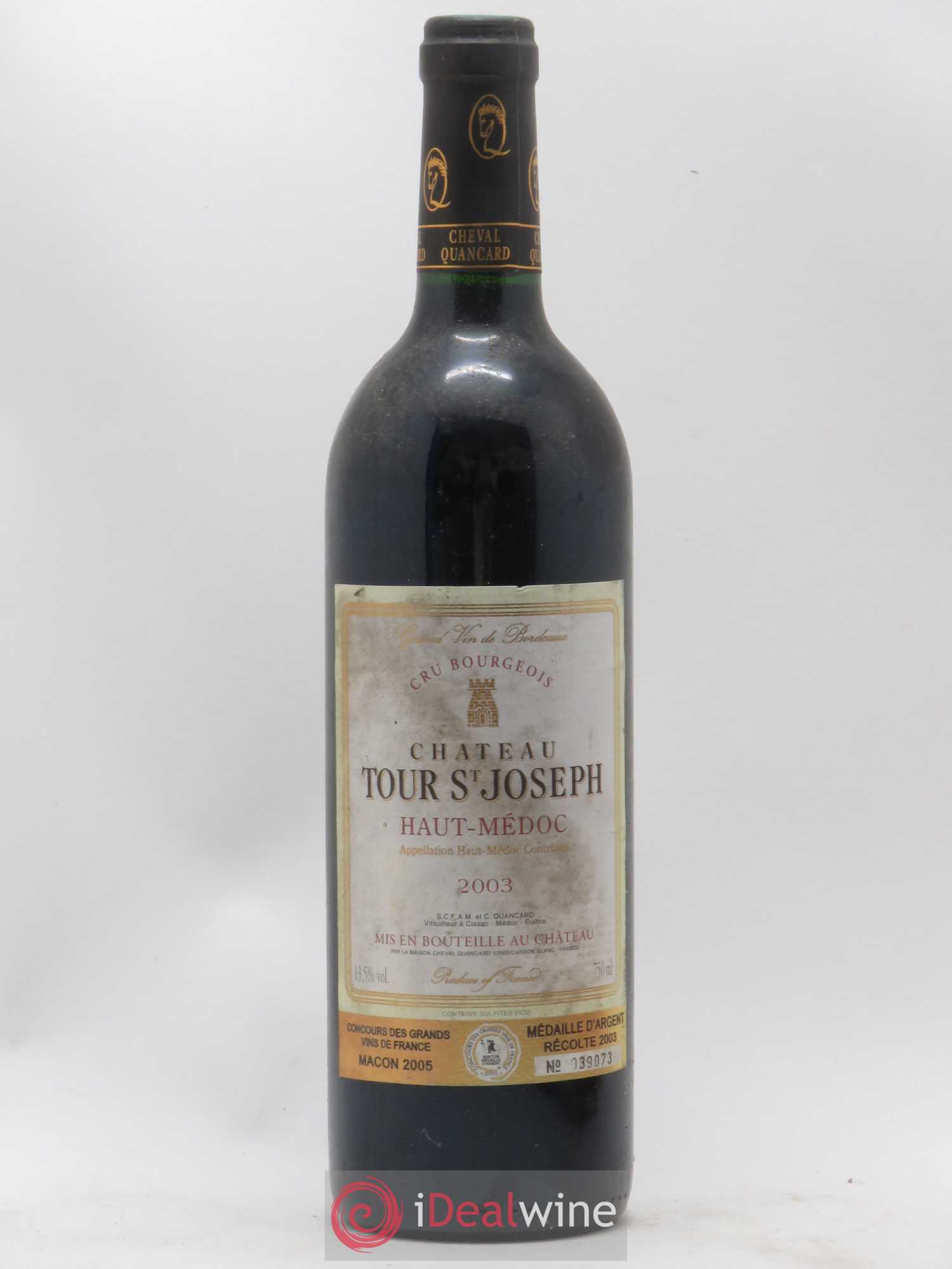 Haut Médoc Château Tour Saint Joseph 2003 - Posten von 1 Flasche - 0