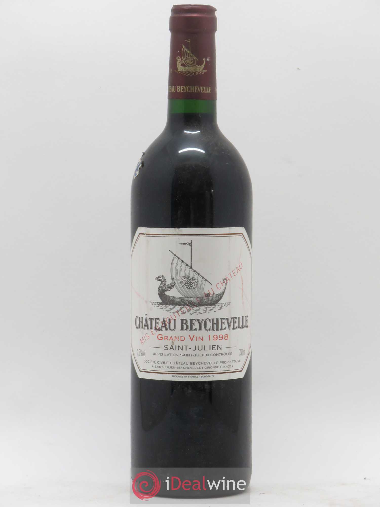 Château Beychevelle 4ème Grand Cru Classé 1998 - Lot de 1 bouteille - 0