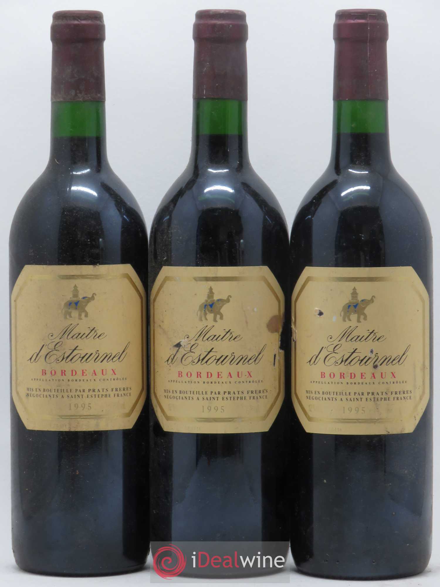Bordeaux Maître d'Estournel (sans prix de réserve) 1995 - Posten von 6 Flaschen - 1
