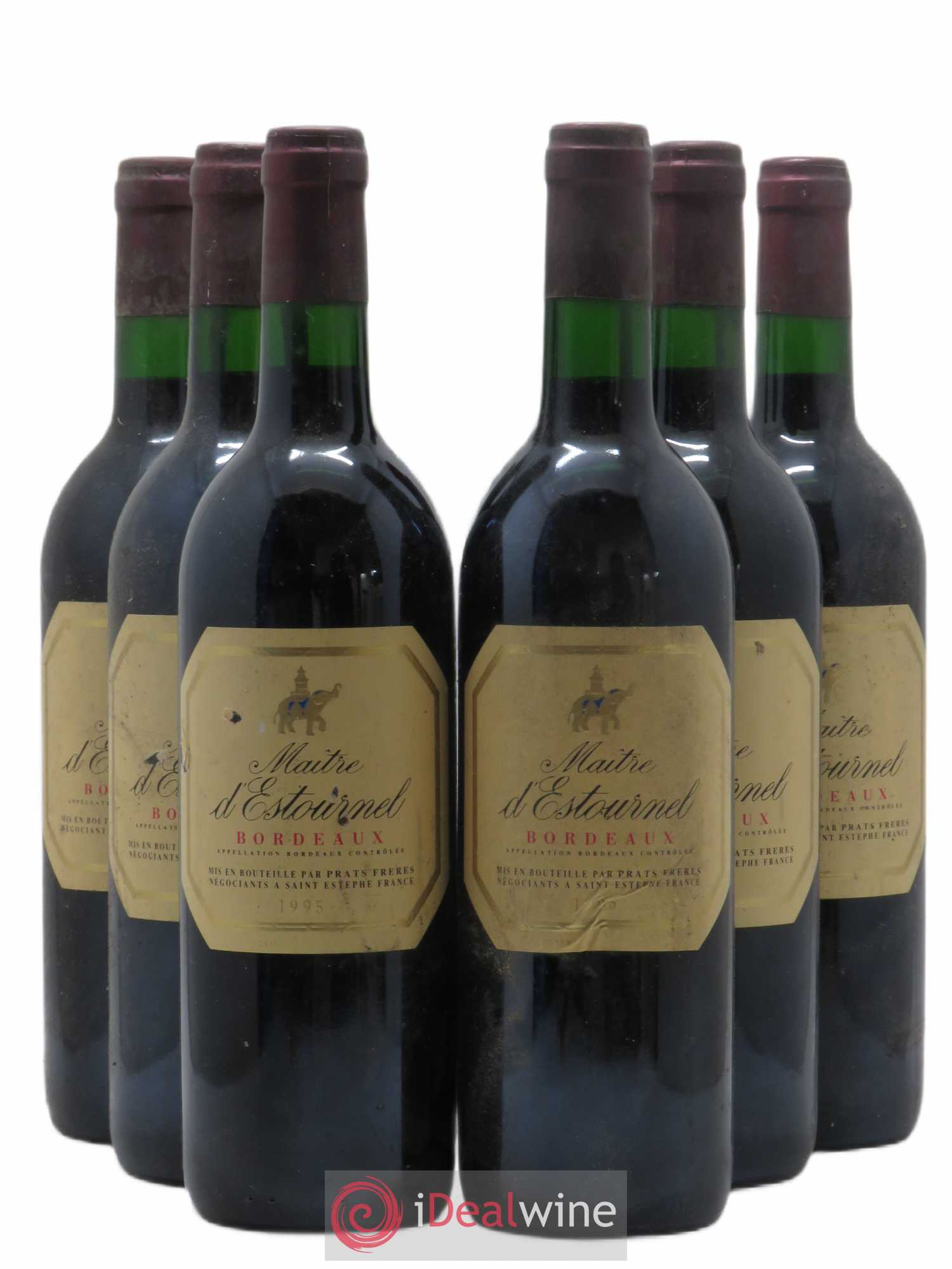 Bordeaux Maître d'Estournel (sans prix de réserve) 1995 - Posten von 6 Flaschen - 0