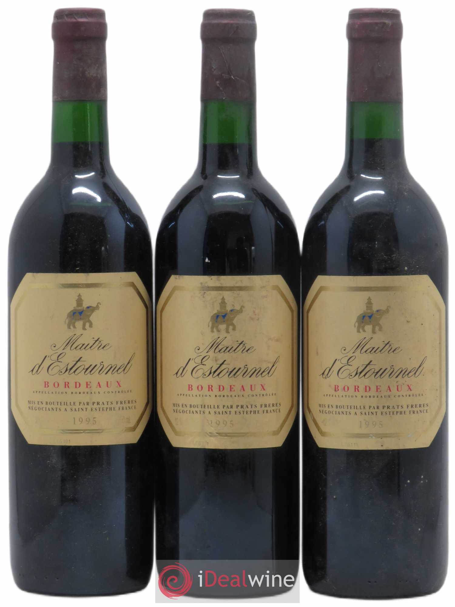 Bordeaux Maître d'Estournel (sans prix de réserve) 1995 - Posten von 3 Flaschen - 0