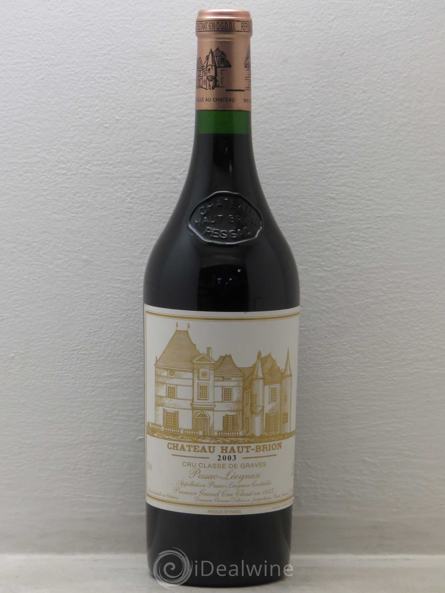 Château Haut Brion 1er Grand Cru Classé 2003 - Lot de 1 bouteille - 0