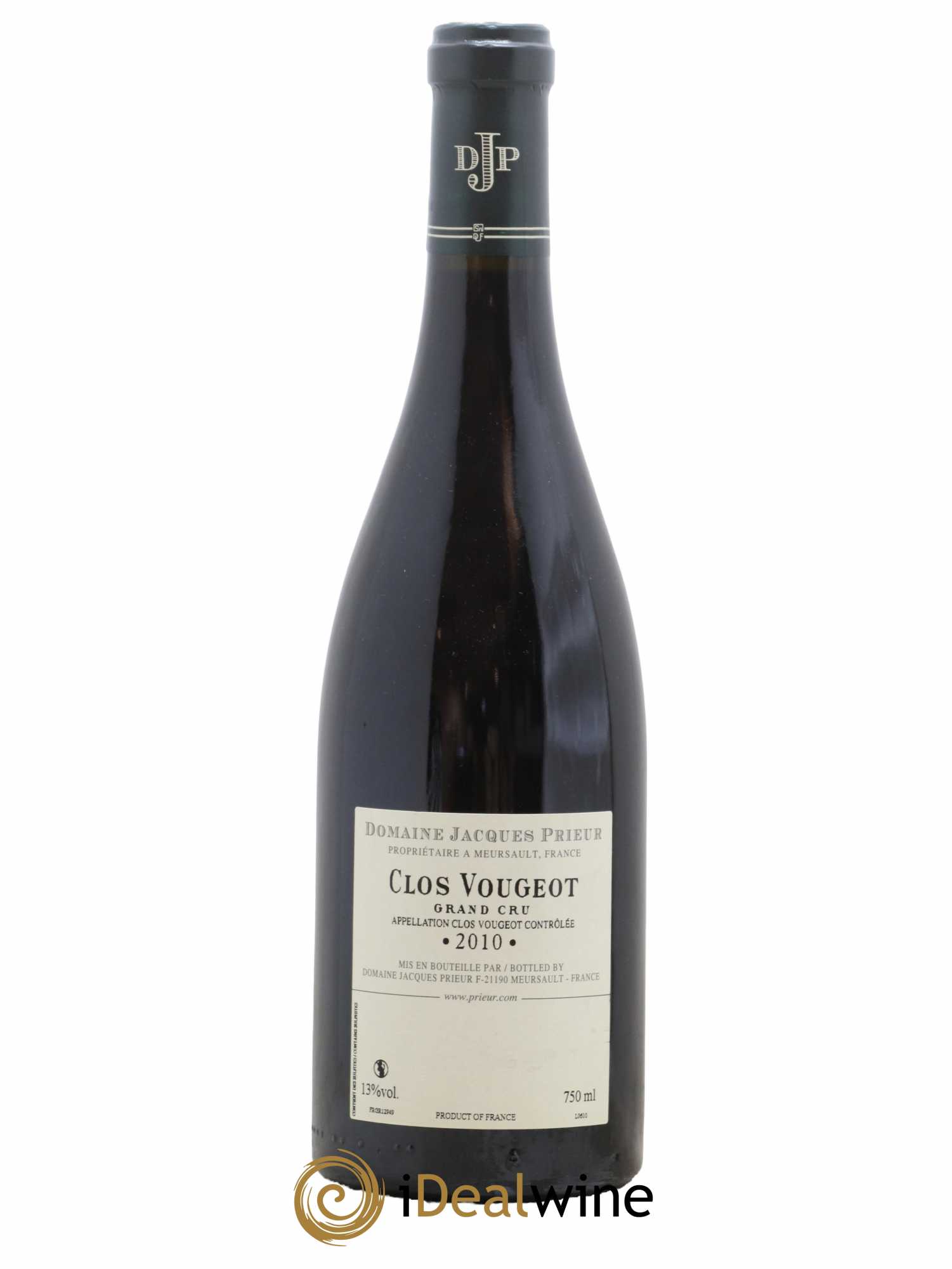 Clos de Vougeot Grand Cru Jacques Prieur (Domaine) 2010 - Lot de 1 bouteille - 1