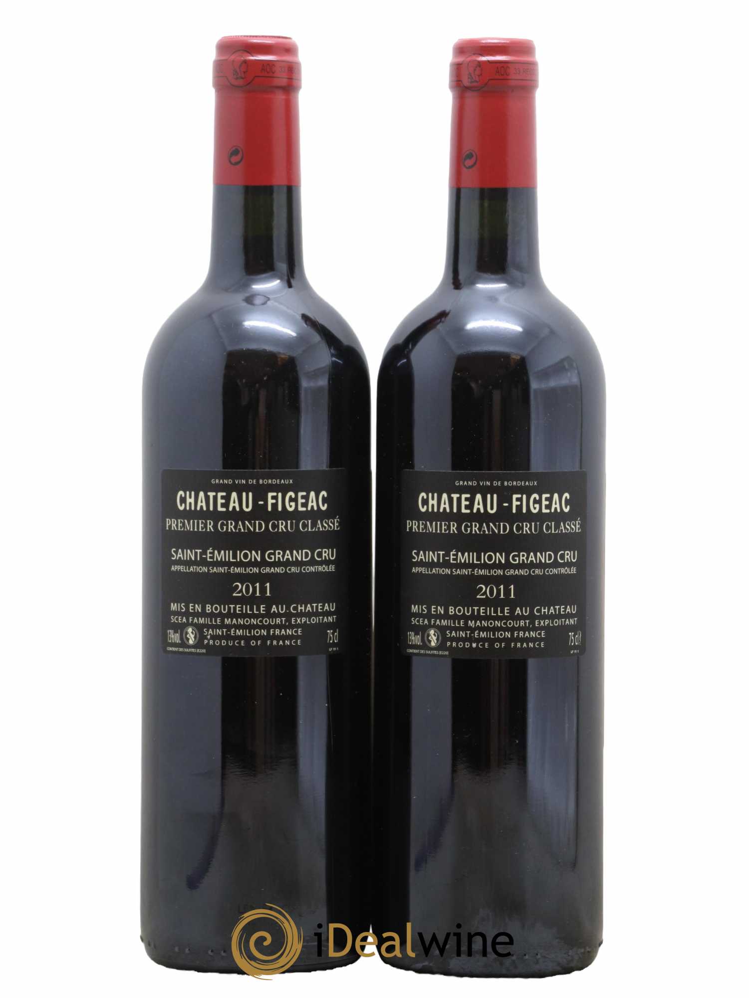 Château Figeac 1er Grand Cru Classé A 2011 - Lot de 2 bouteilles - 1