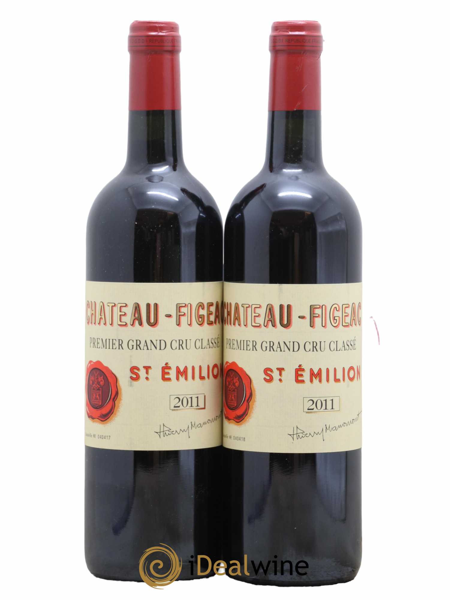 Château Figeac 1er Grand Cru Classé A 2011 - Lot de 2 bouteilles - 0