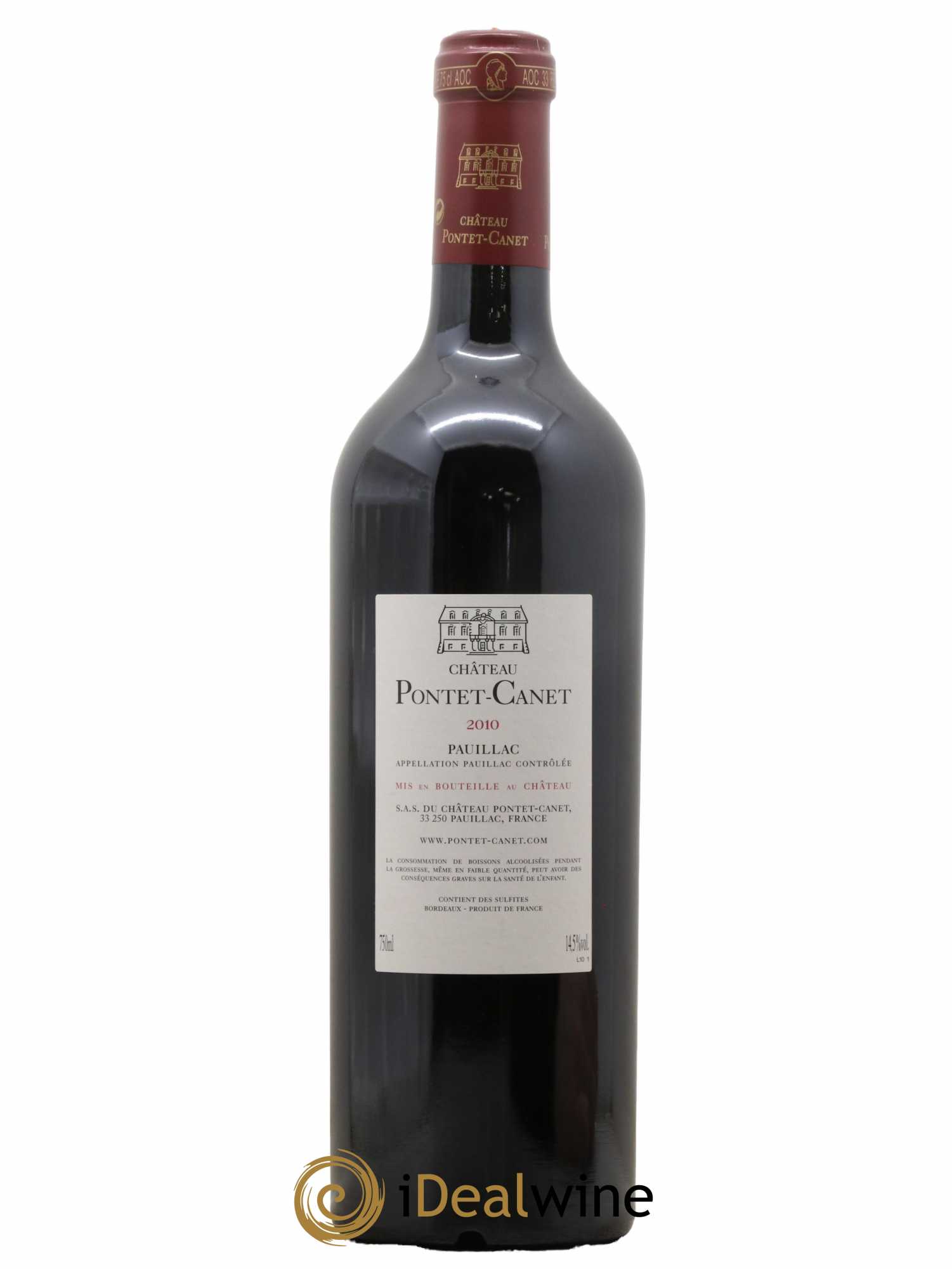 Château Pontet Canet 5ème Grand Cru Classé 2010 - Lot de 1 bouteille - 1