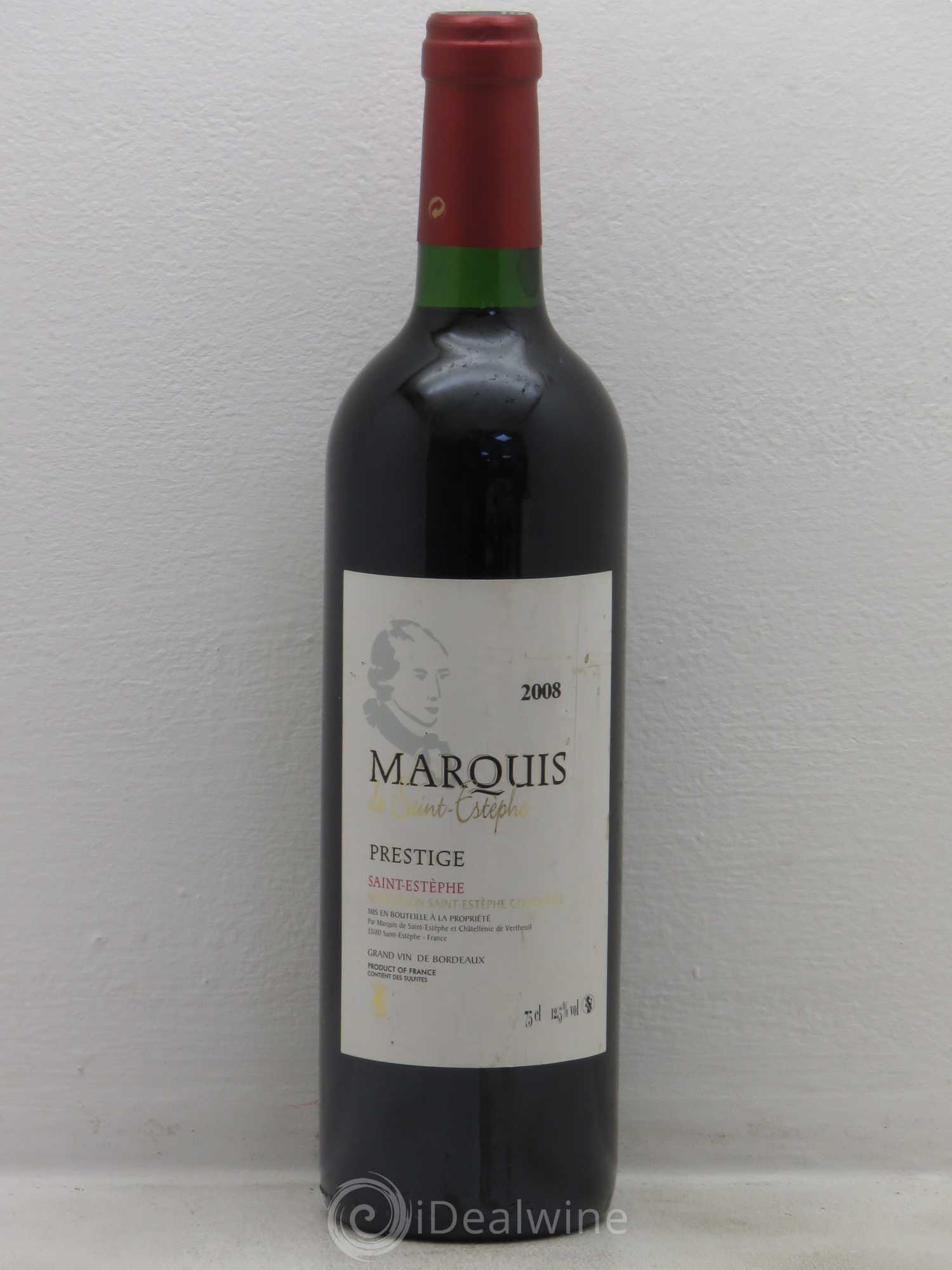 Marquis de Saint Estèphe (sans prix de réserve) 2008 - Lot de 1 bouteille - 0