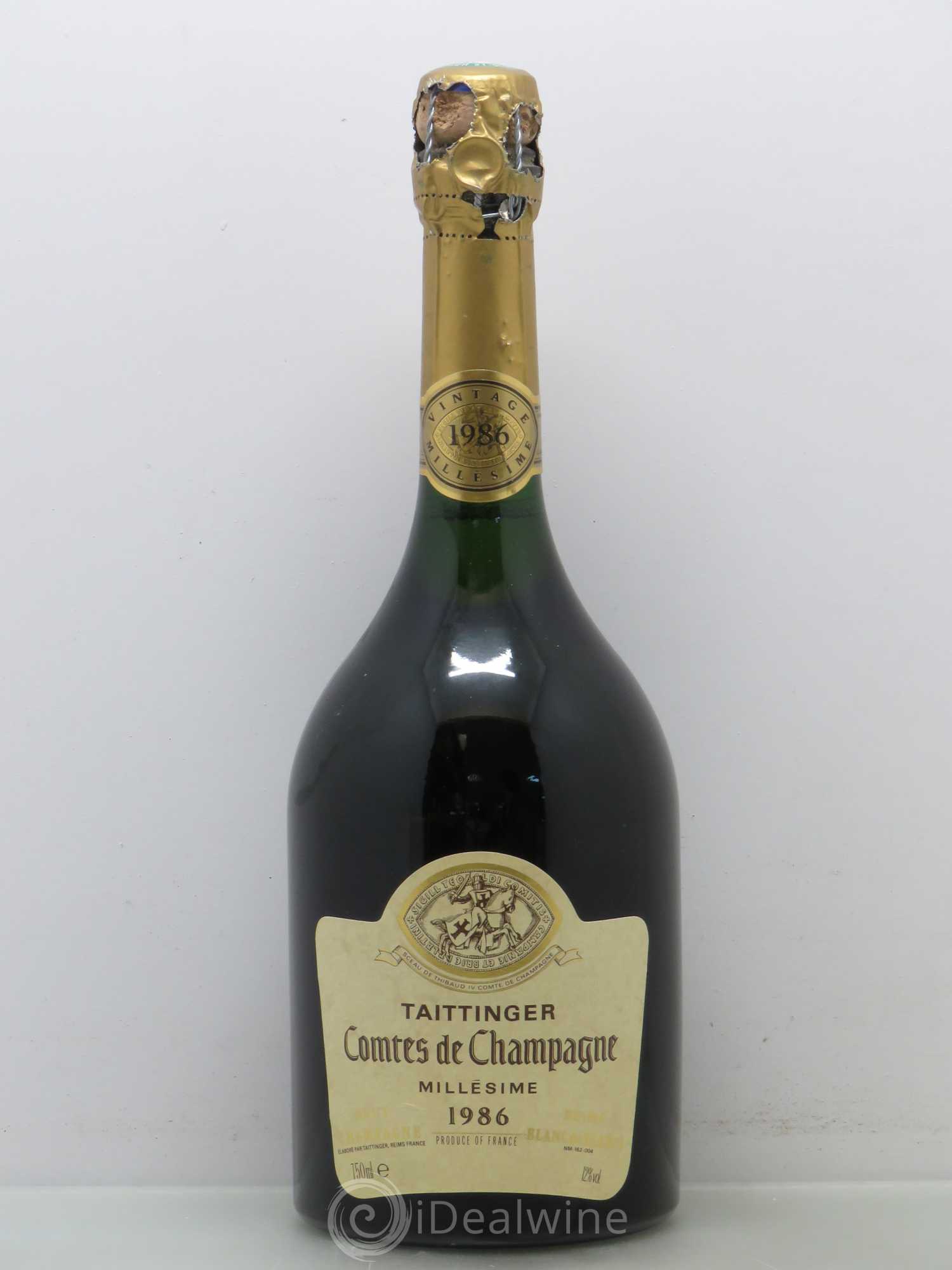 Comtes de Champagne Taittinger 1986 - Lot de 1 bouteille - 0