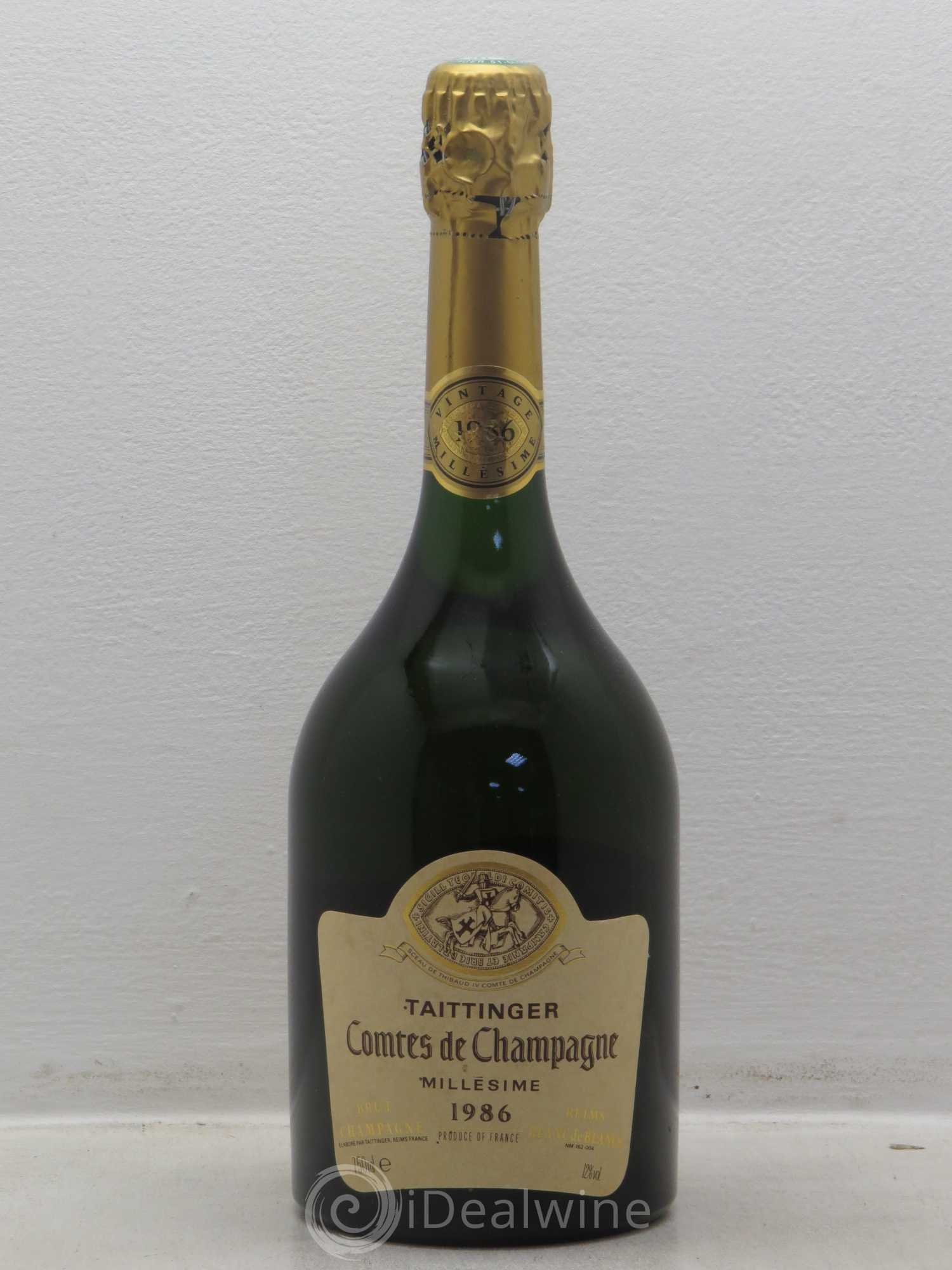 Comtes de Champagne Taittinger 1986 - Lot de 1 bouteille - 0