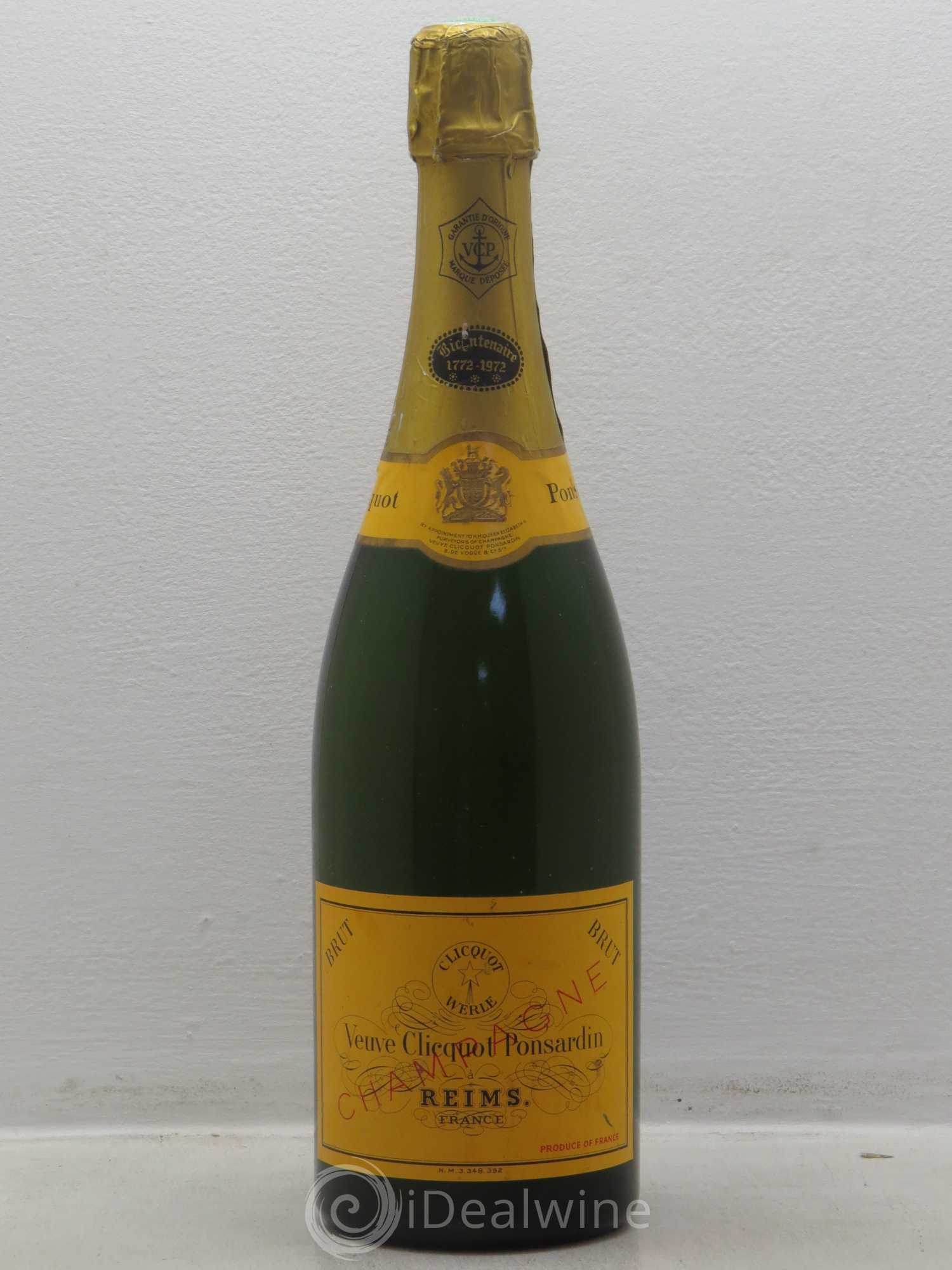 Champagne veuve clicquot - Posten von 1 Flasche - 0