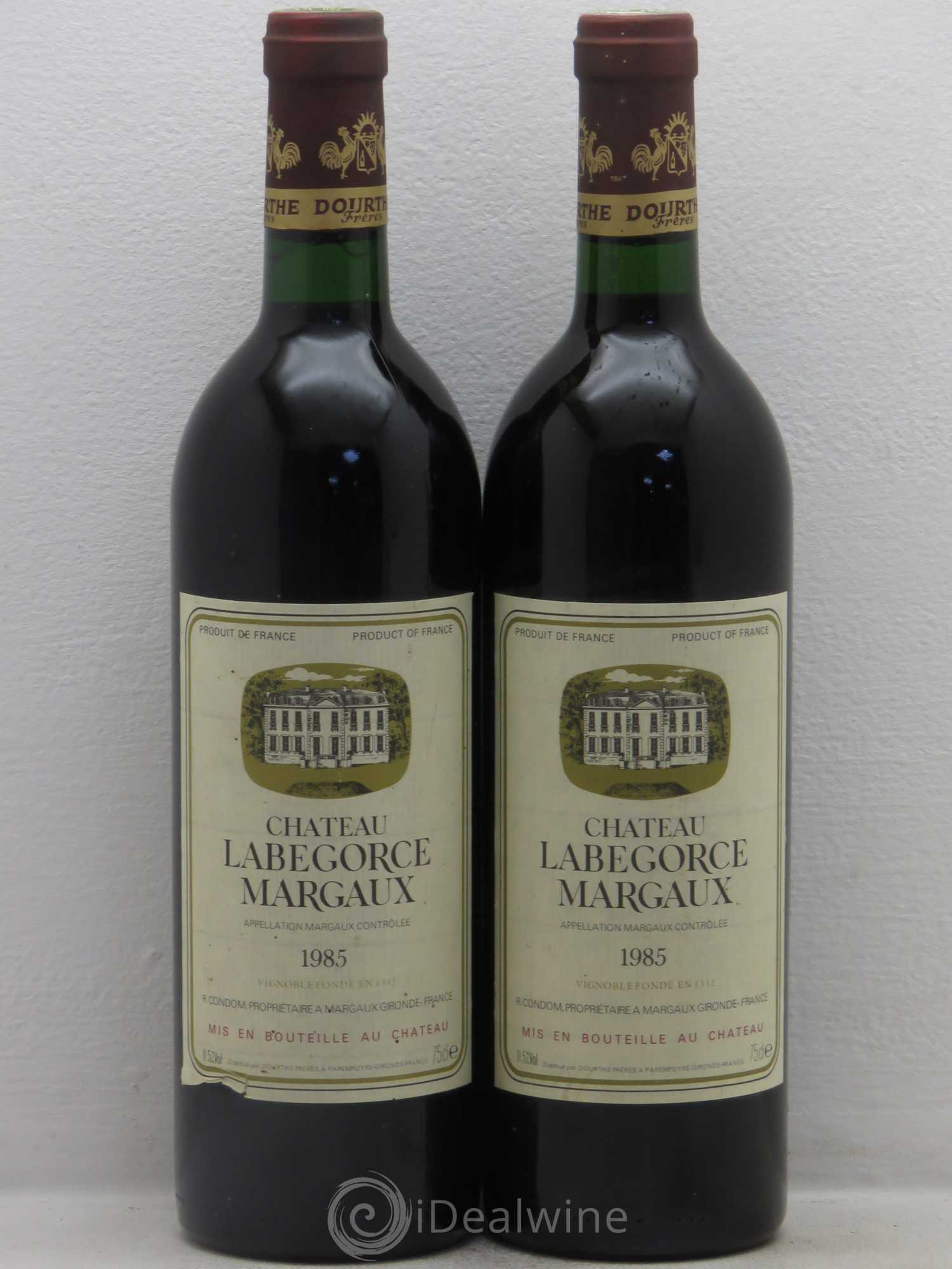 Château Labegorce Cru Bourgeois 1985 - Lot de 2 bouteilles - 0